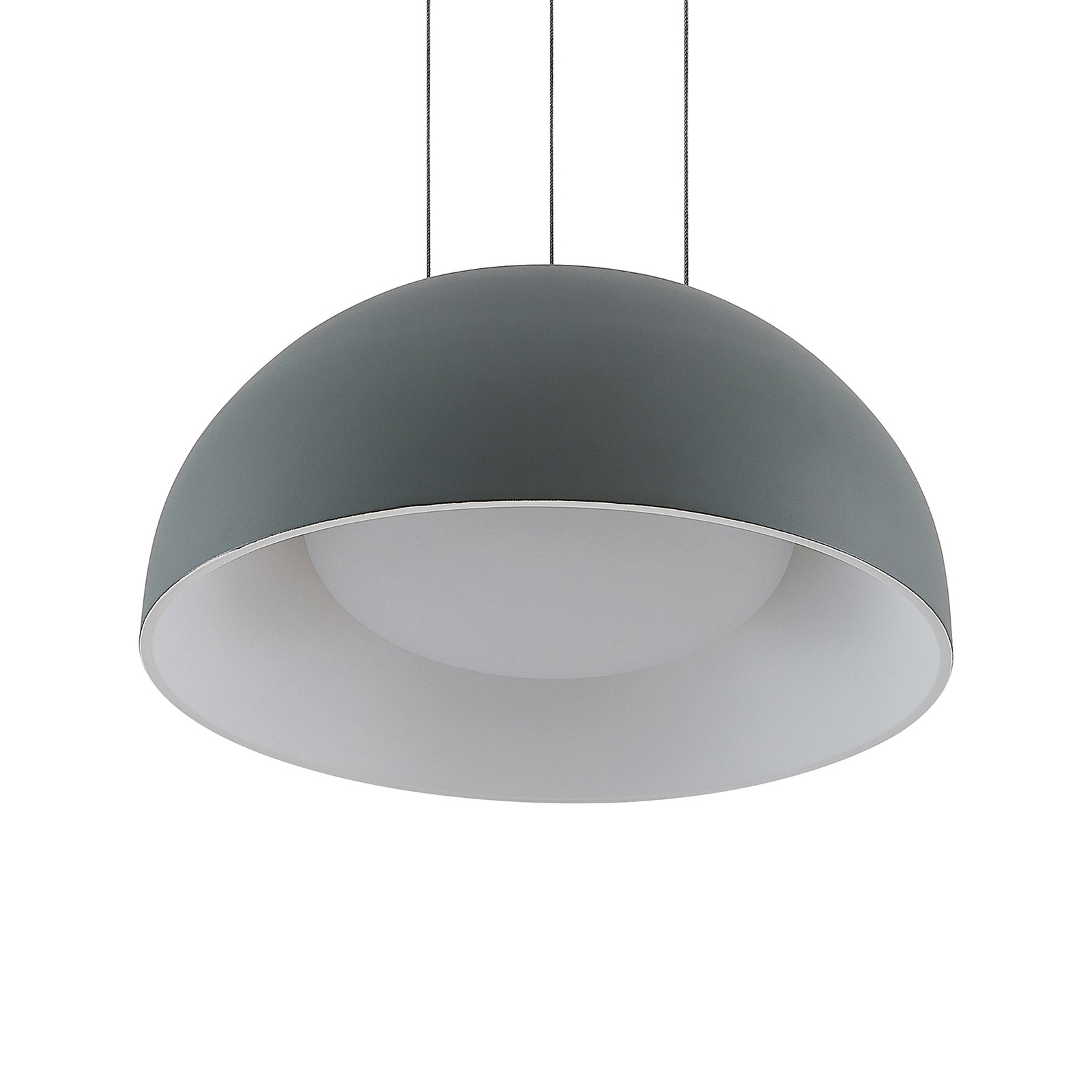 Lindby Juliven LED a sospensione, grigio, 32 cm