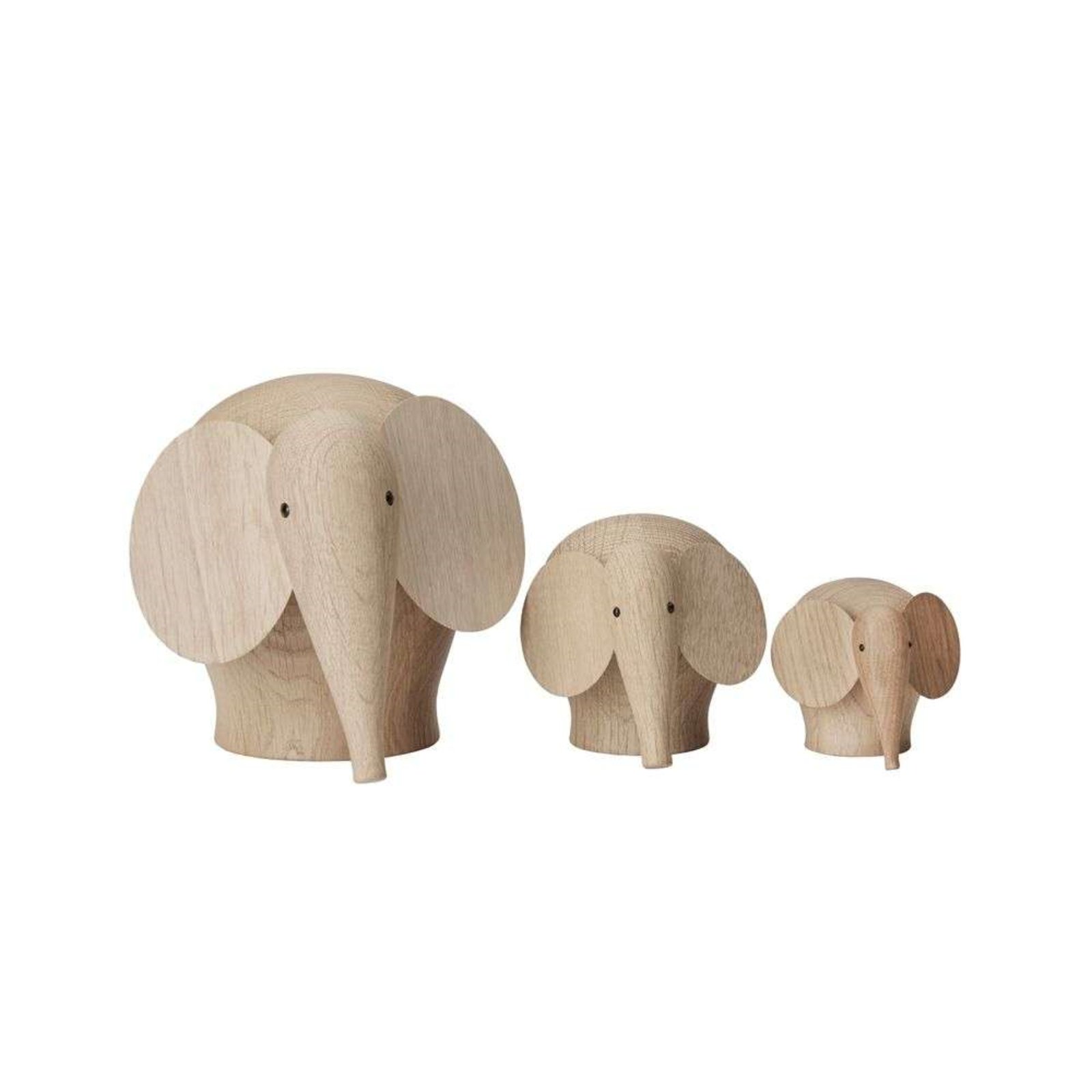 Nunu Elephant Small Oak - Woud