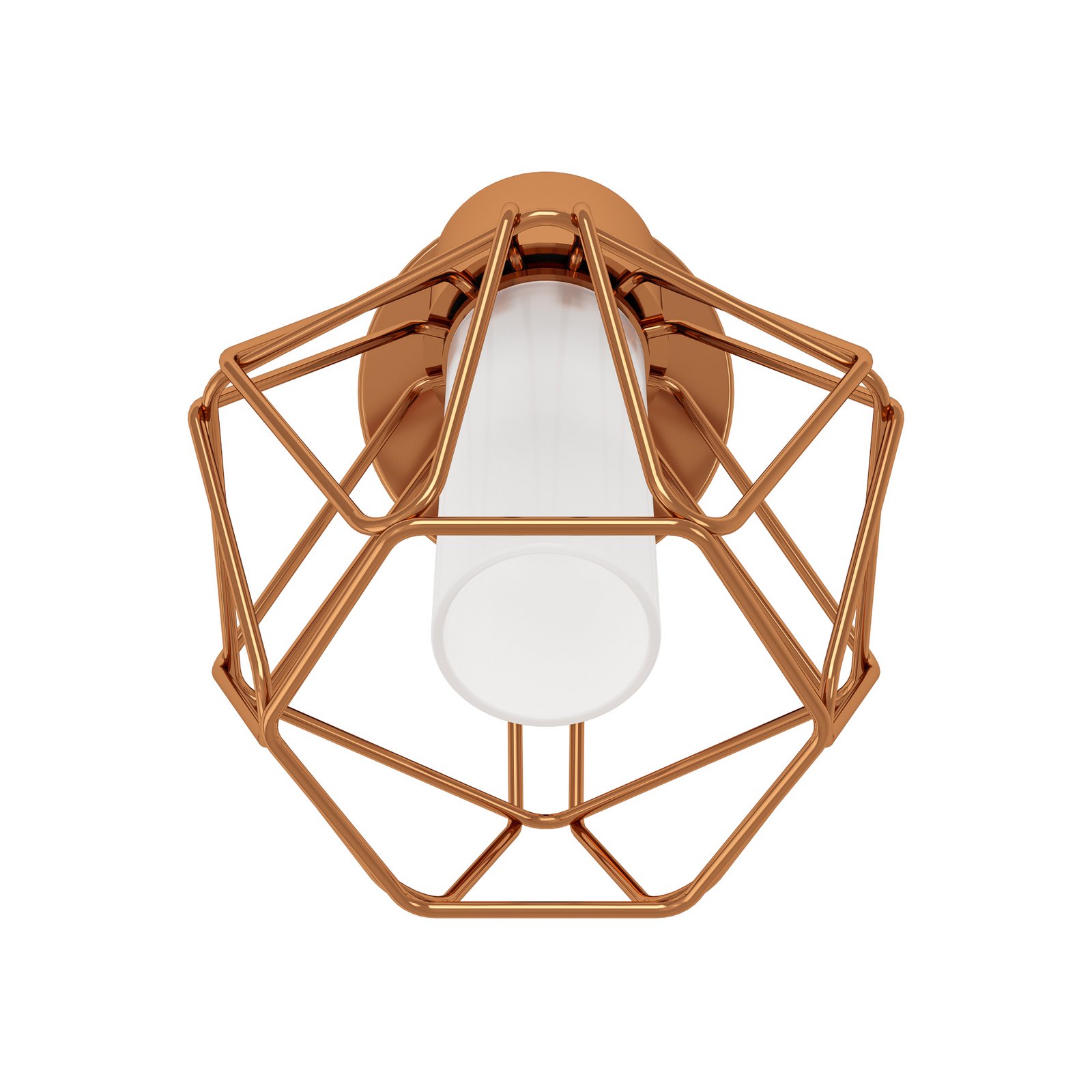 Zapata LED zidna svjetiljka boje bakra u kaveznom izgledu