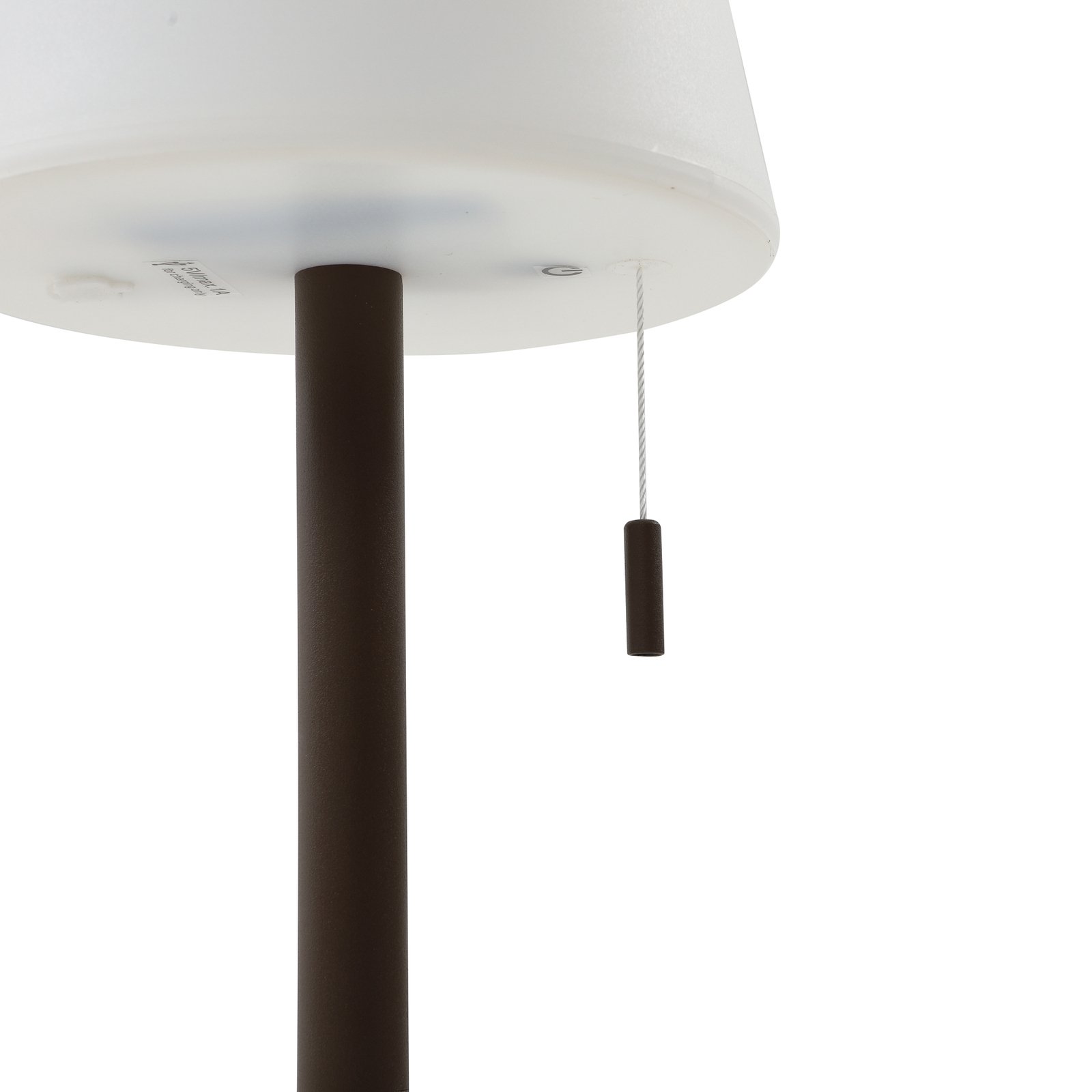 Lindby LED rechargeable lamp Azalea brown aluminium CCT height-adjustable