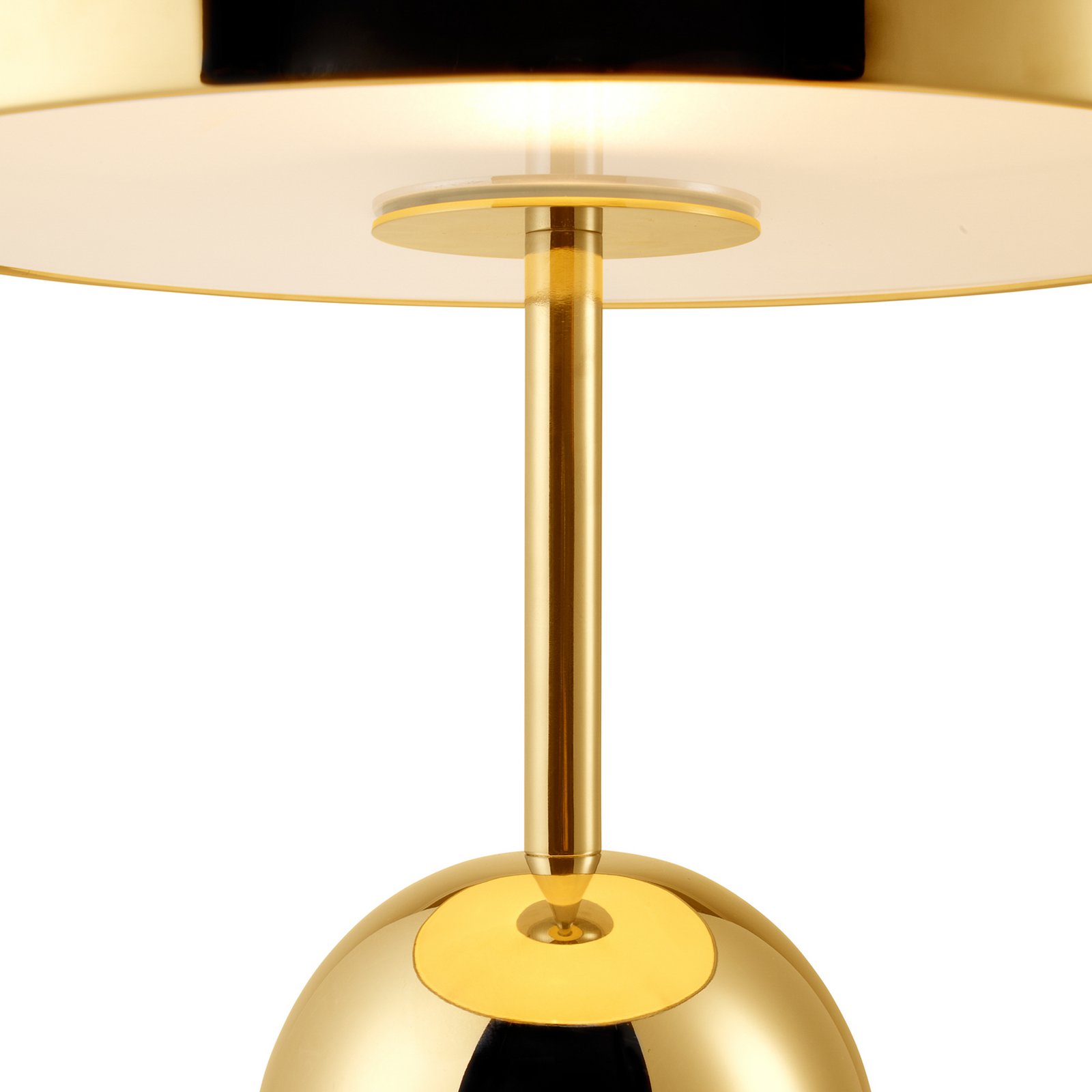 Tom Dixon LED table lamp Bell, gold-coloured, height 43 cm, steel
