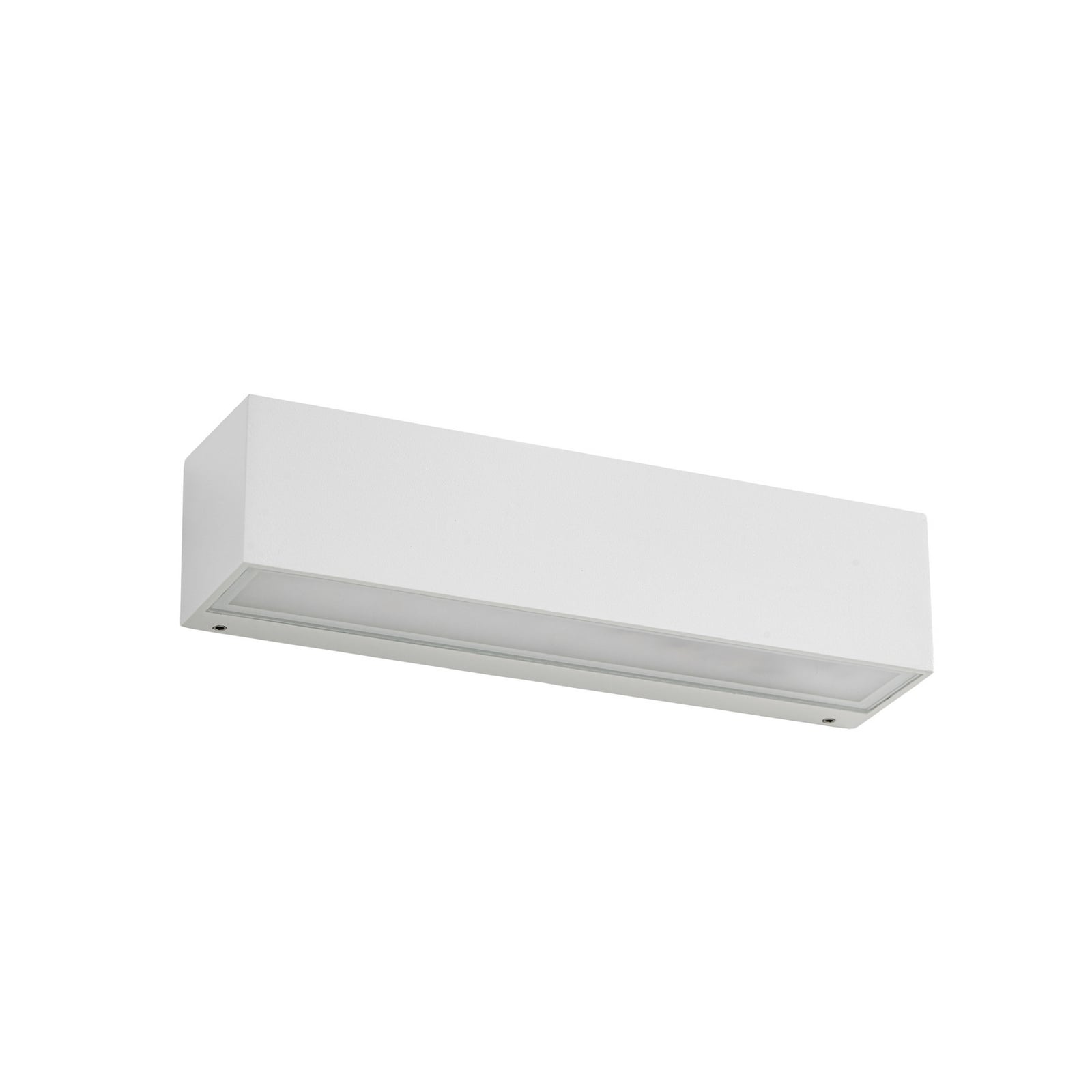 Candeeiro de parede exterior LED Lucande Lengo, 25 cm, branco, luz para