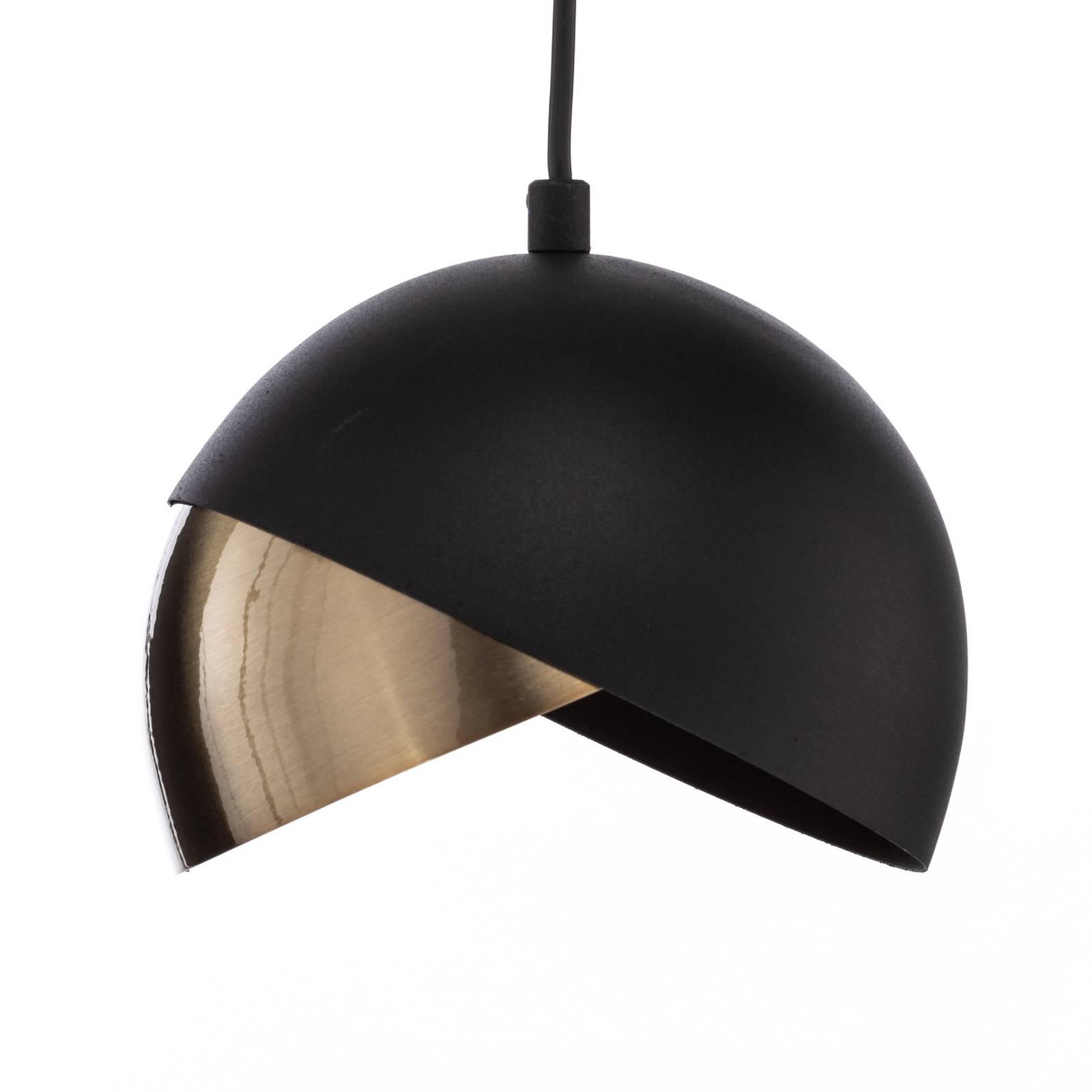 Lampa wisząca Berceste 252-S Ø20cm czarny/złoty