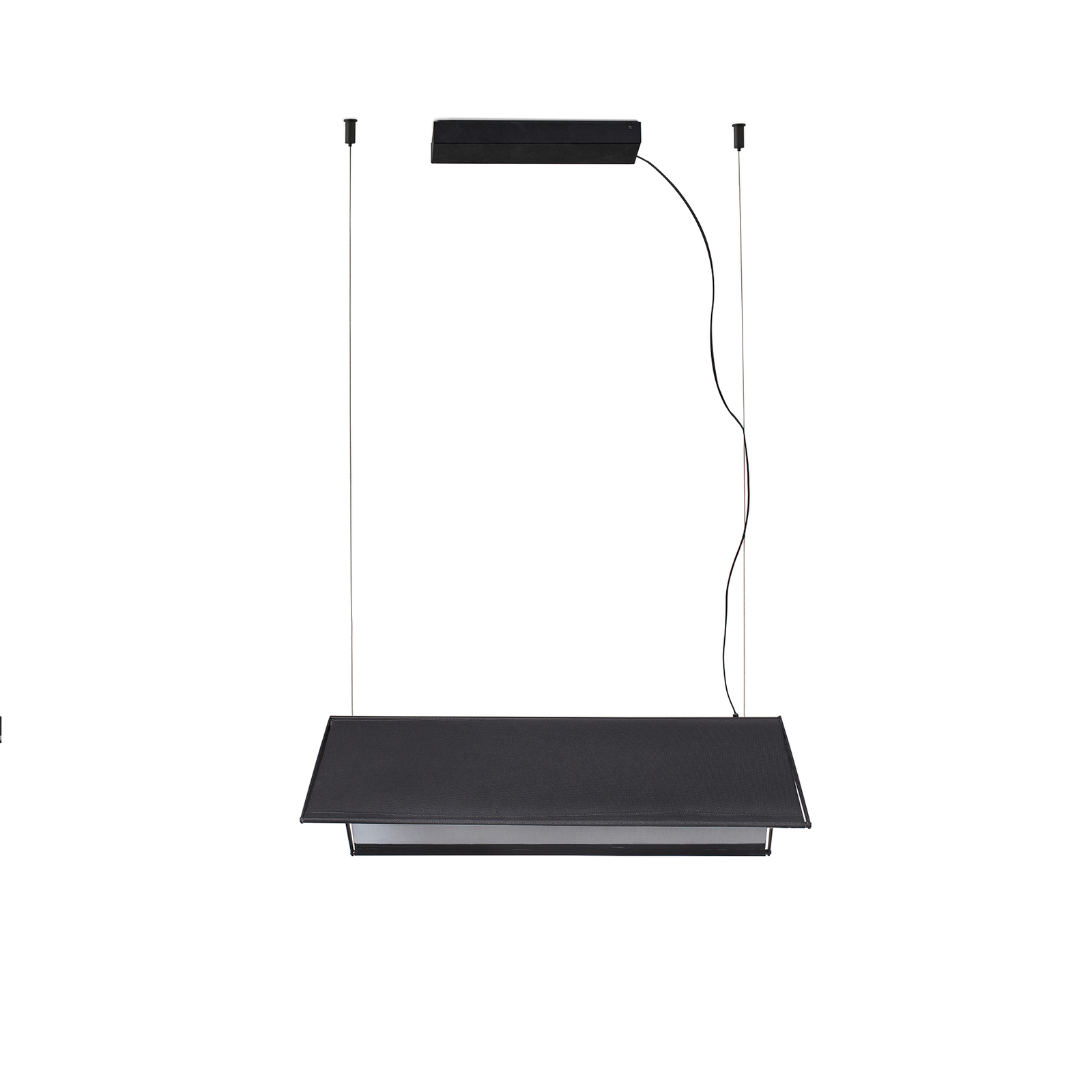 LED-Hängeleuchte Ludovico Surface, 60 cm, schwarz