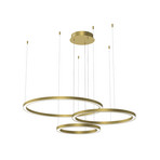 Galaxia LED-Hängelampe 85 W gold dreiflammig Kunststoff