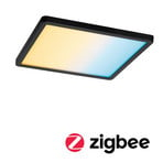 Paulmann Areo ZigBee CCT unghiular negru 23x23cm