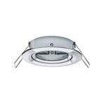 Nova 3-pack round swivel/dimmable spotlights, chrome - Paulmann