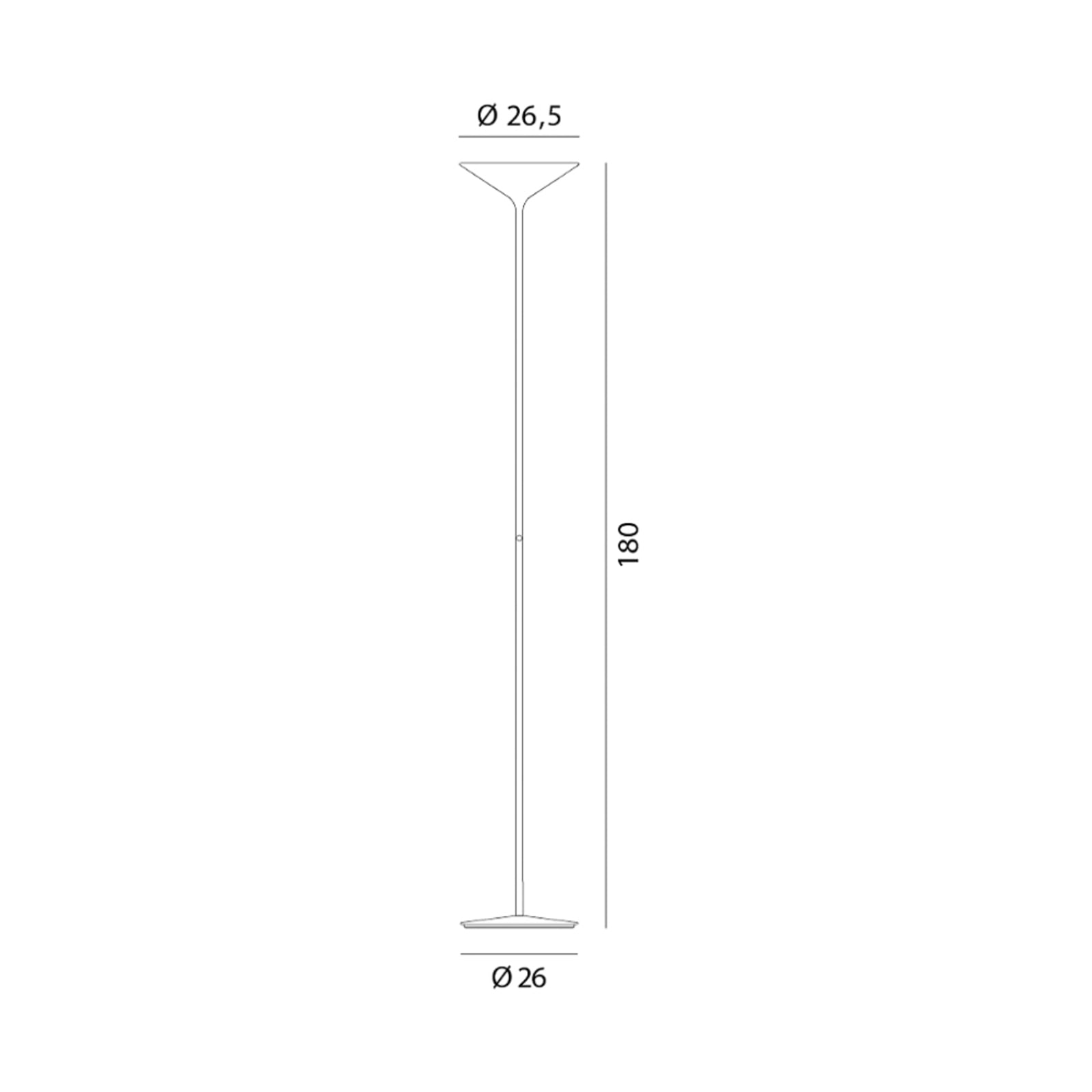 Drink F1 Podna lampa Satin Bijela - Rotaliana
