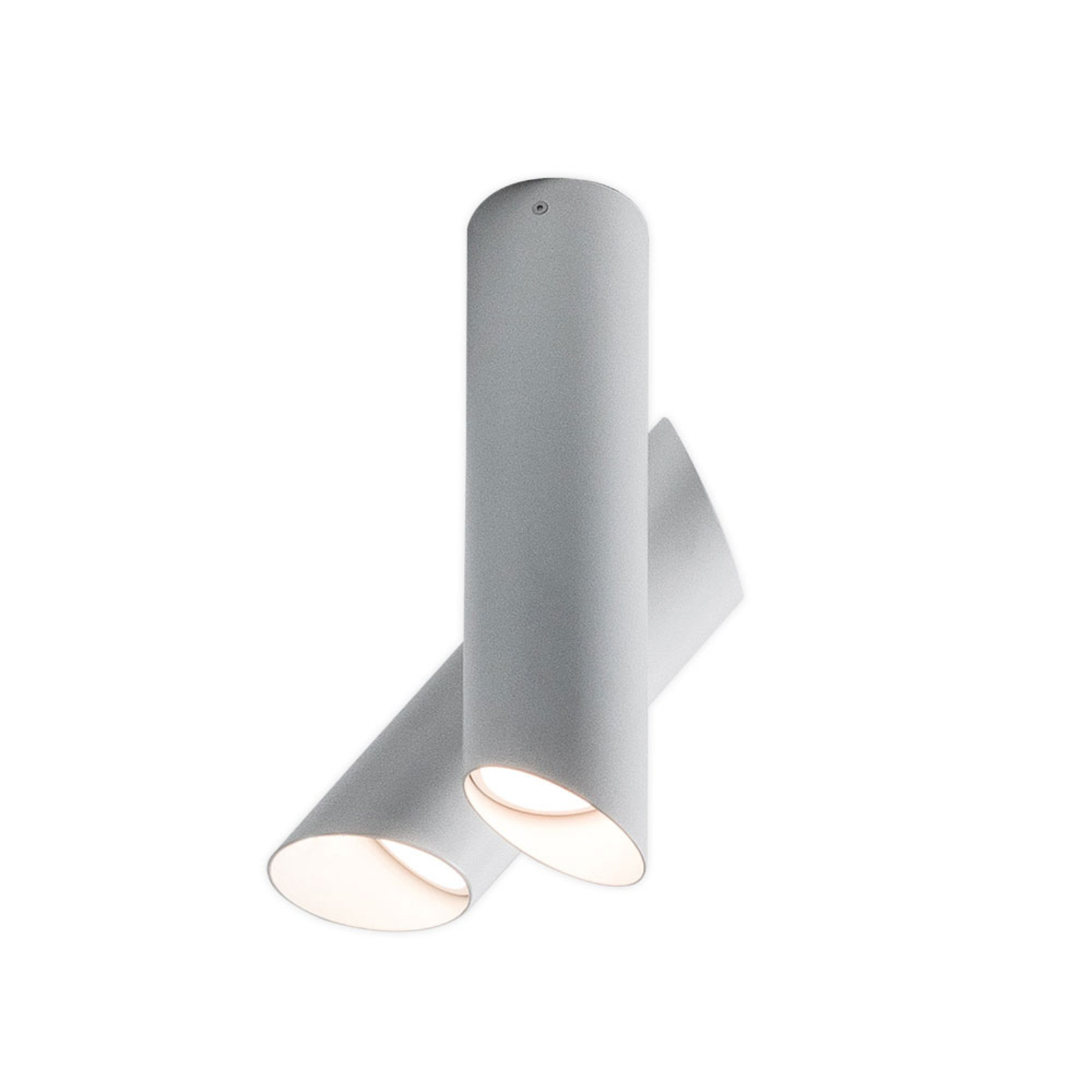 Nemo Tubes plafonnier LED à 2 lampes blanc/blanc