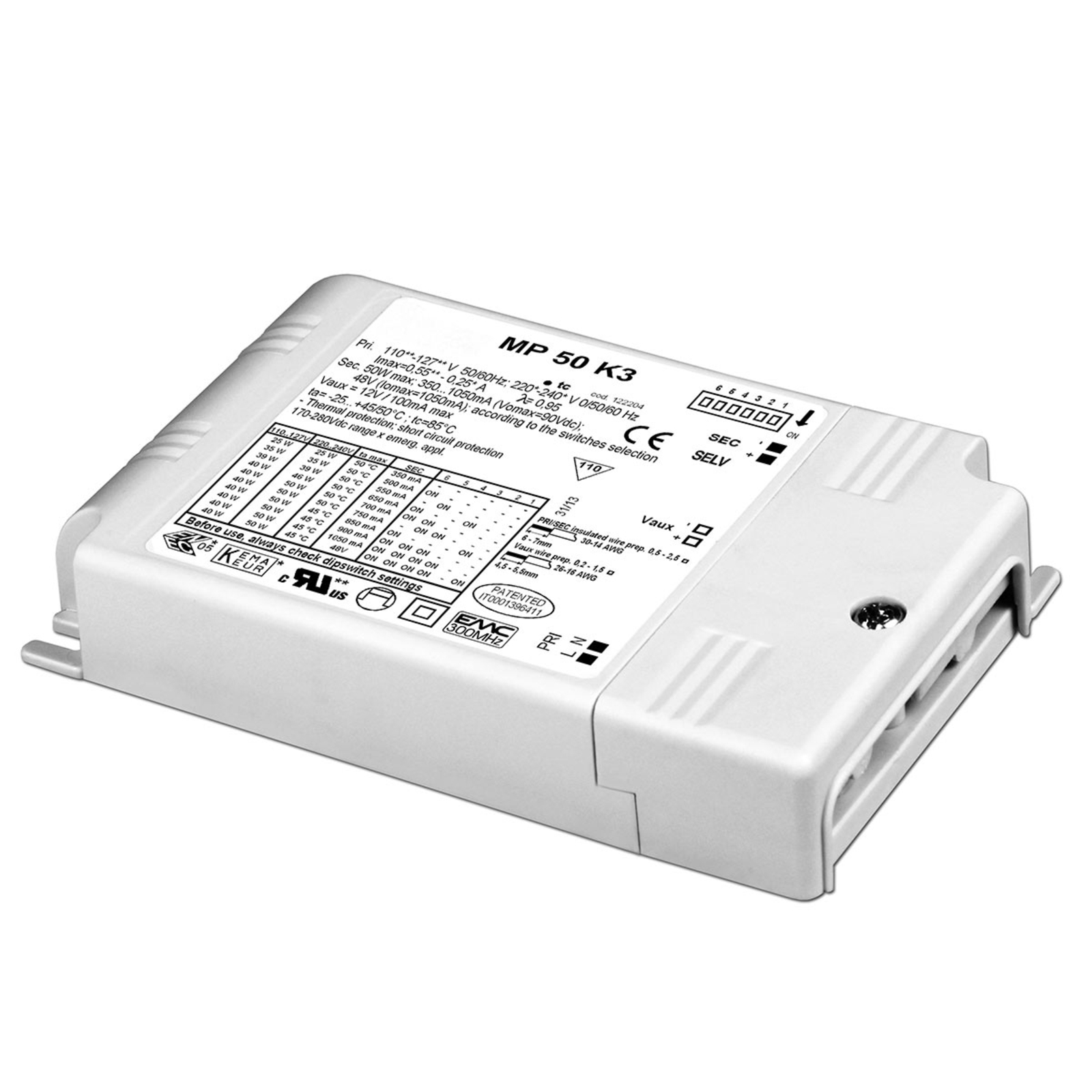 LED converter MP 50 K3, adjustable, not dimmable