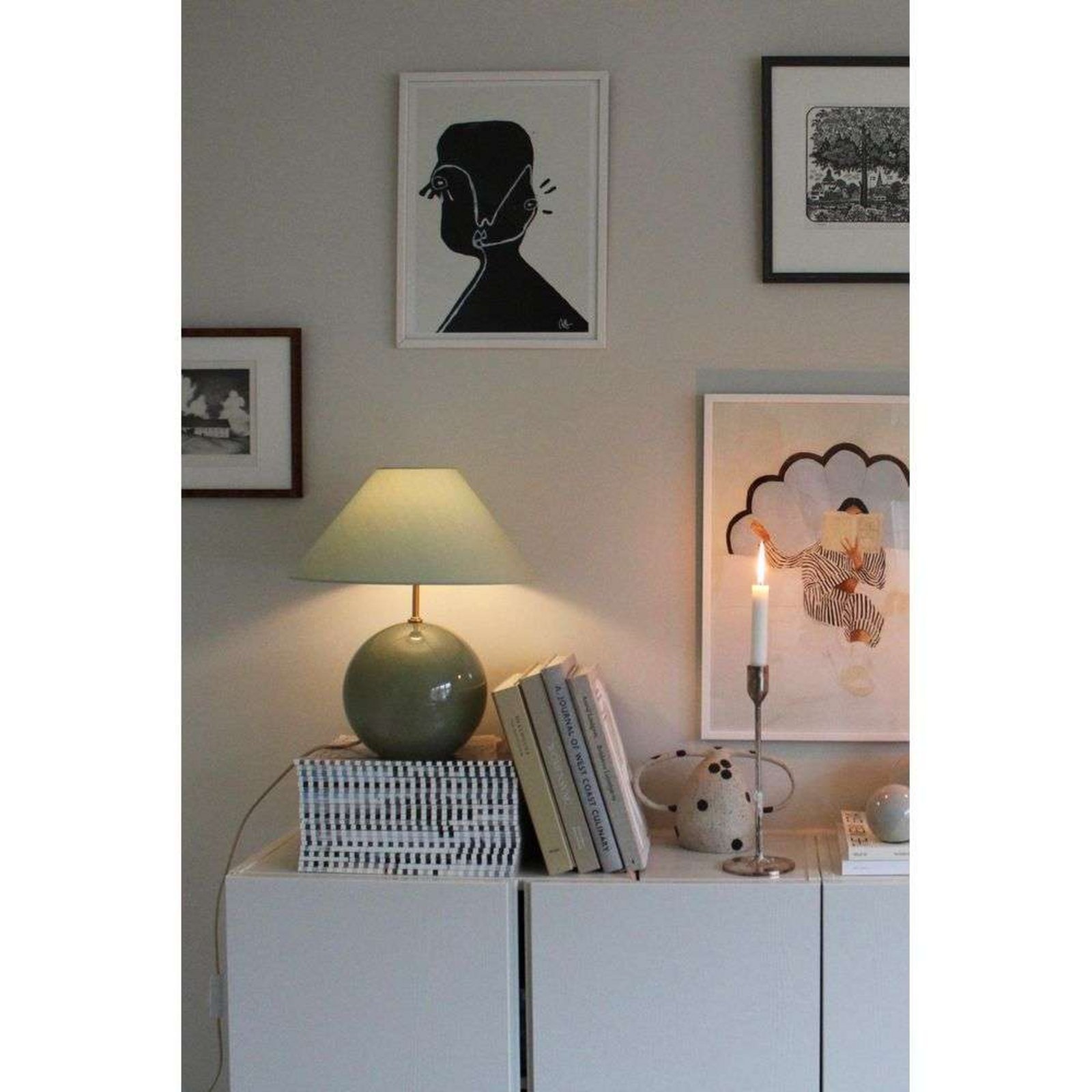 Globen Lighting Tischleuchte IRIS, grün, Höhe 39 cm Globen Lighting Tischleuchte IRIS, grün, Höhe 39 cm