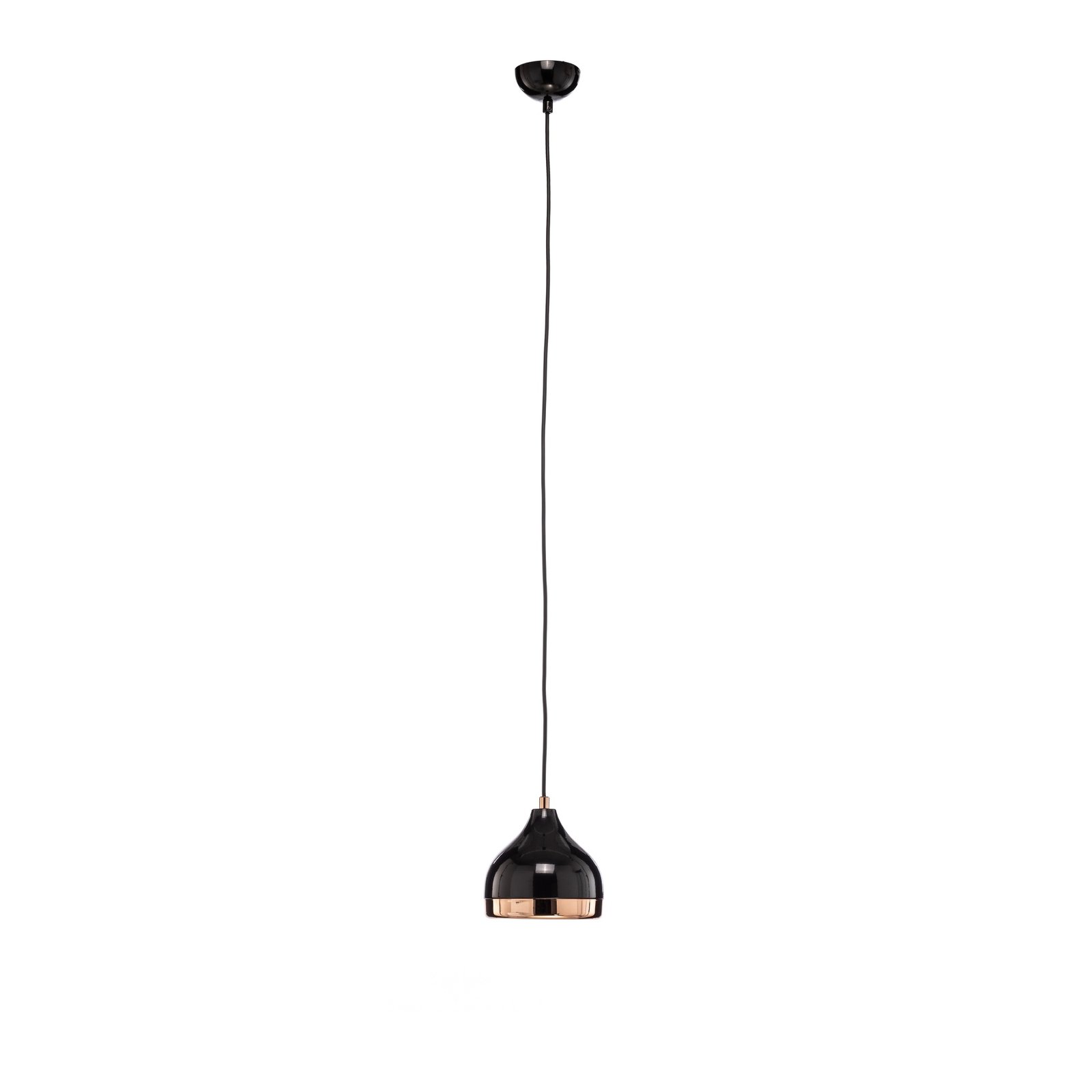 Yildo 6866 lampă suspendată 1 bec Ø17cm negru/cupr