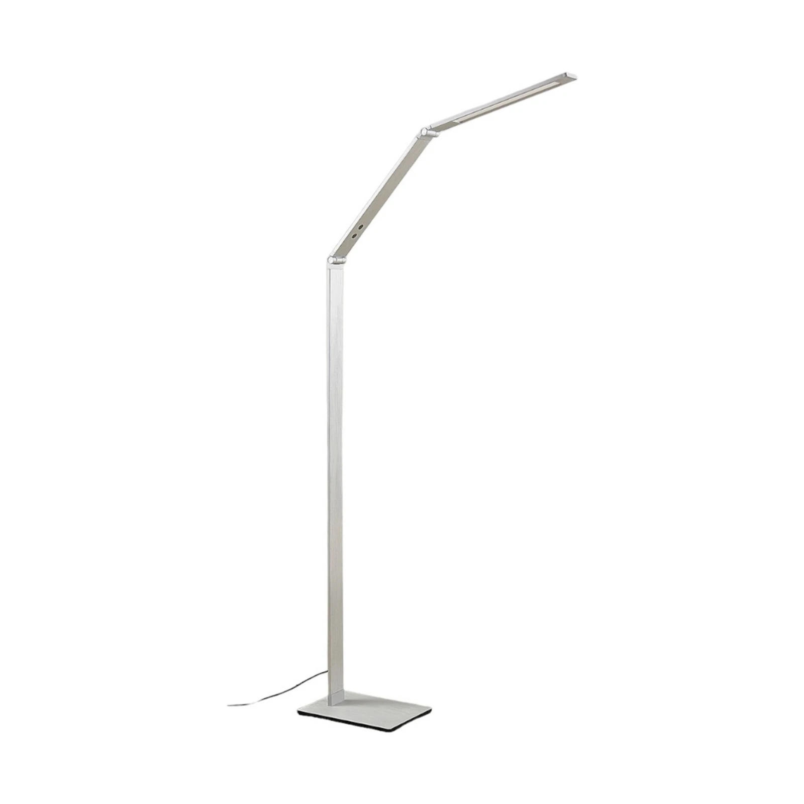 Lucande LED φωτιστικό δαπέδου Nicano, γκρι, μέταλλο, CCT, 125cm
