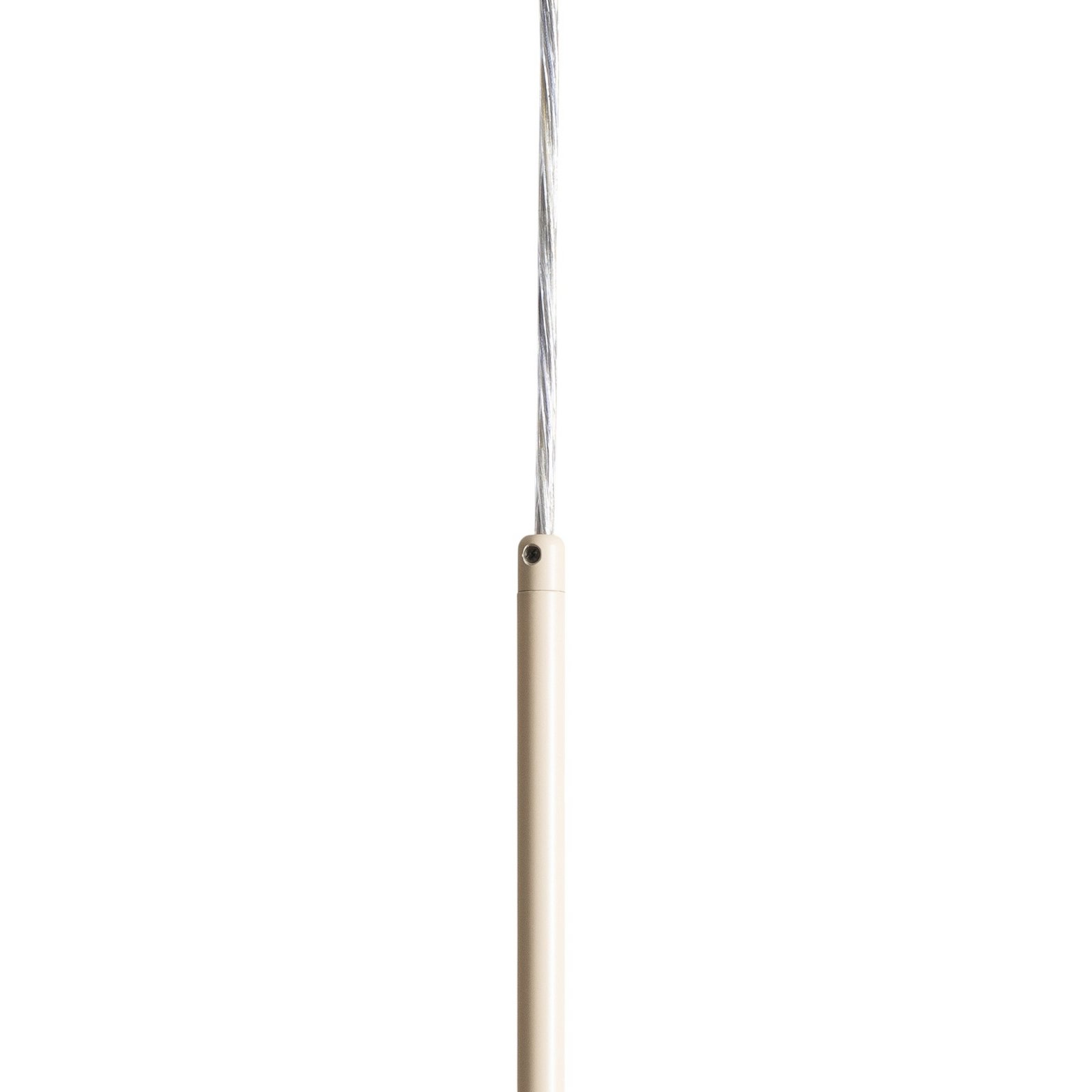 Závěsné světlo Dione, opálové/krémové, 6 žárovek