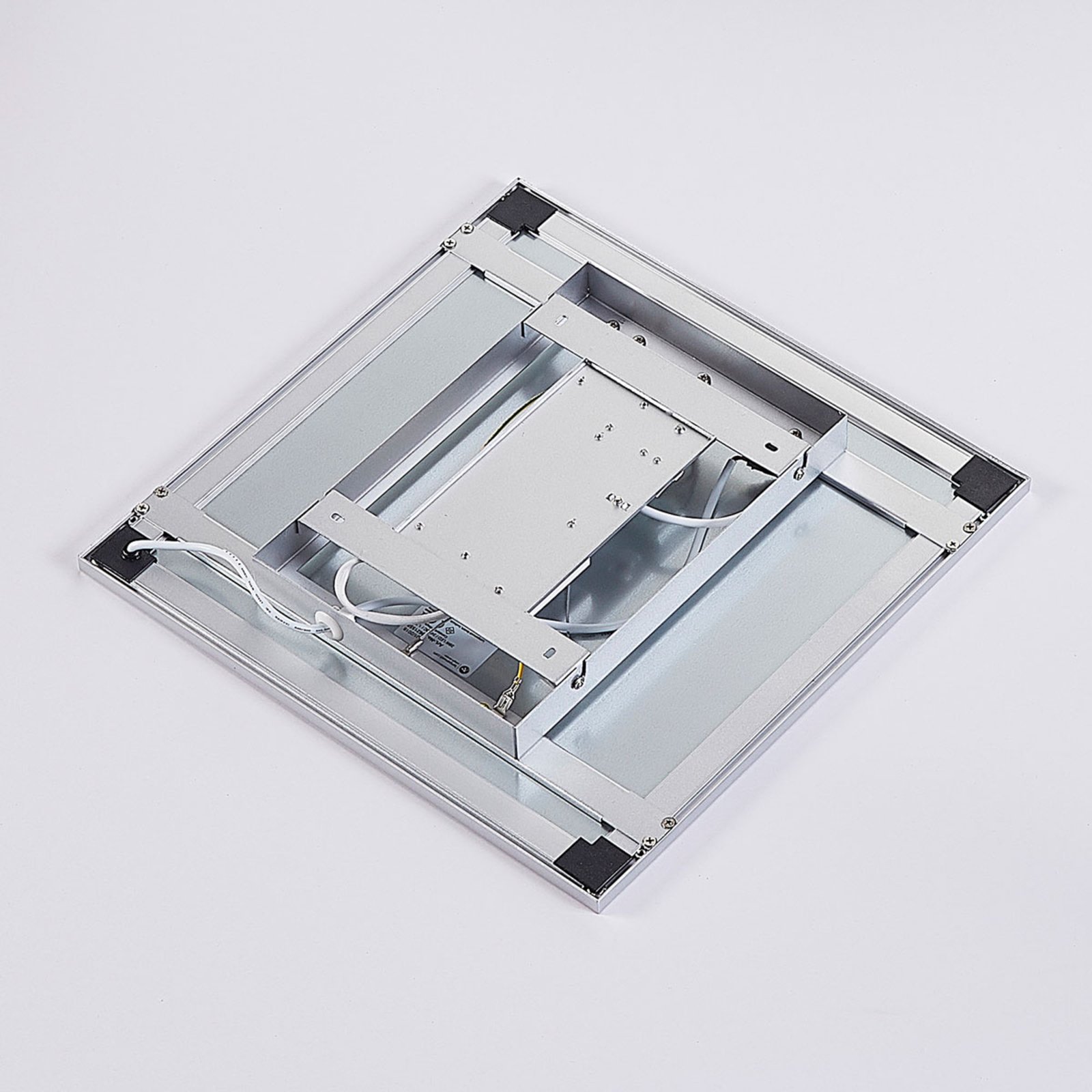 Arcchio Lysander LED panel, CCT, 39 cm, silver