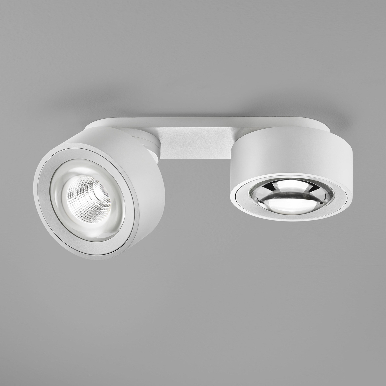 Projetor LED Egger Clippo Optic Duo, branco/branco, 2 lâmpadas, DTW