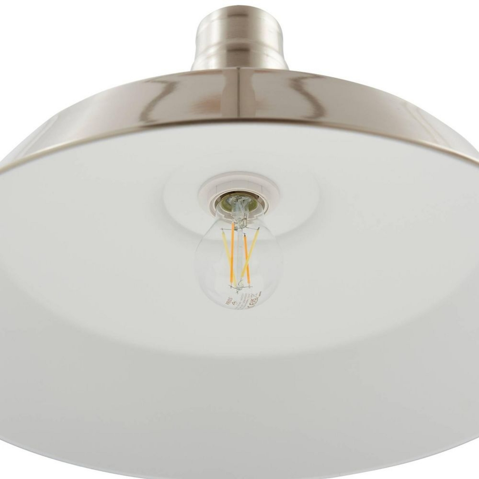 Laylan Riippuvalaisin Ø46 Nickel/Valkoinen - Lindby