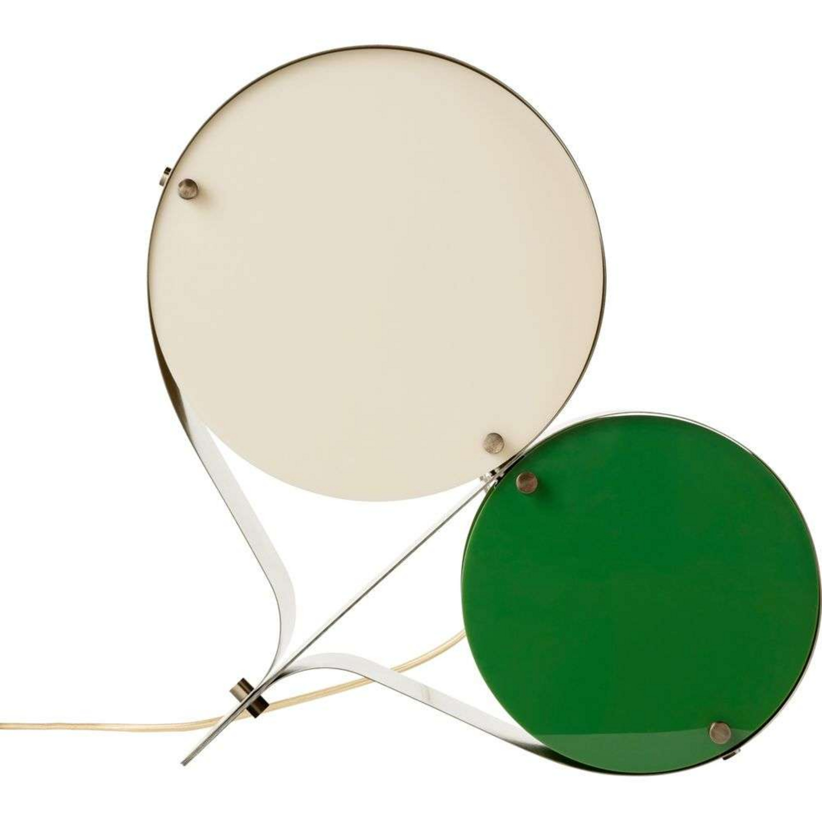 Coppia Candeeiro de Mesa Bronze Aço/Ivory/Clover - GUBI