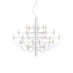2097/30  C Pendant w/Frosted Bulbs Matte White - Flos