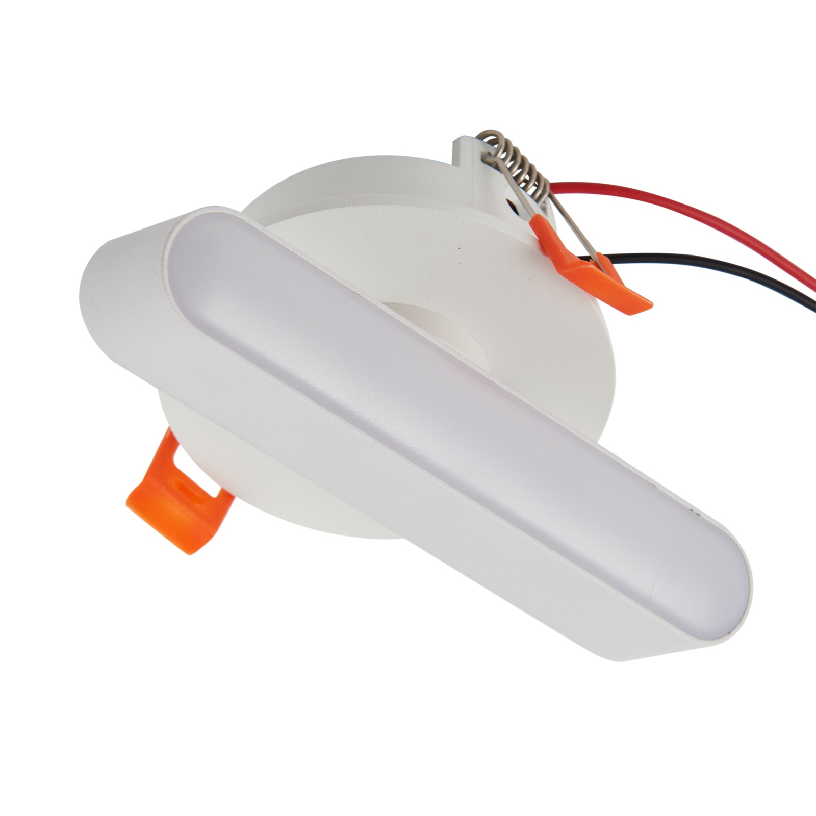 Lindby LED-innfellingslampe Eldrin, hvit, metall, lengde 13,1 cm