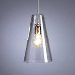 Hanging light by Schnepel, clear glass