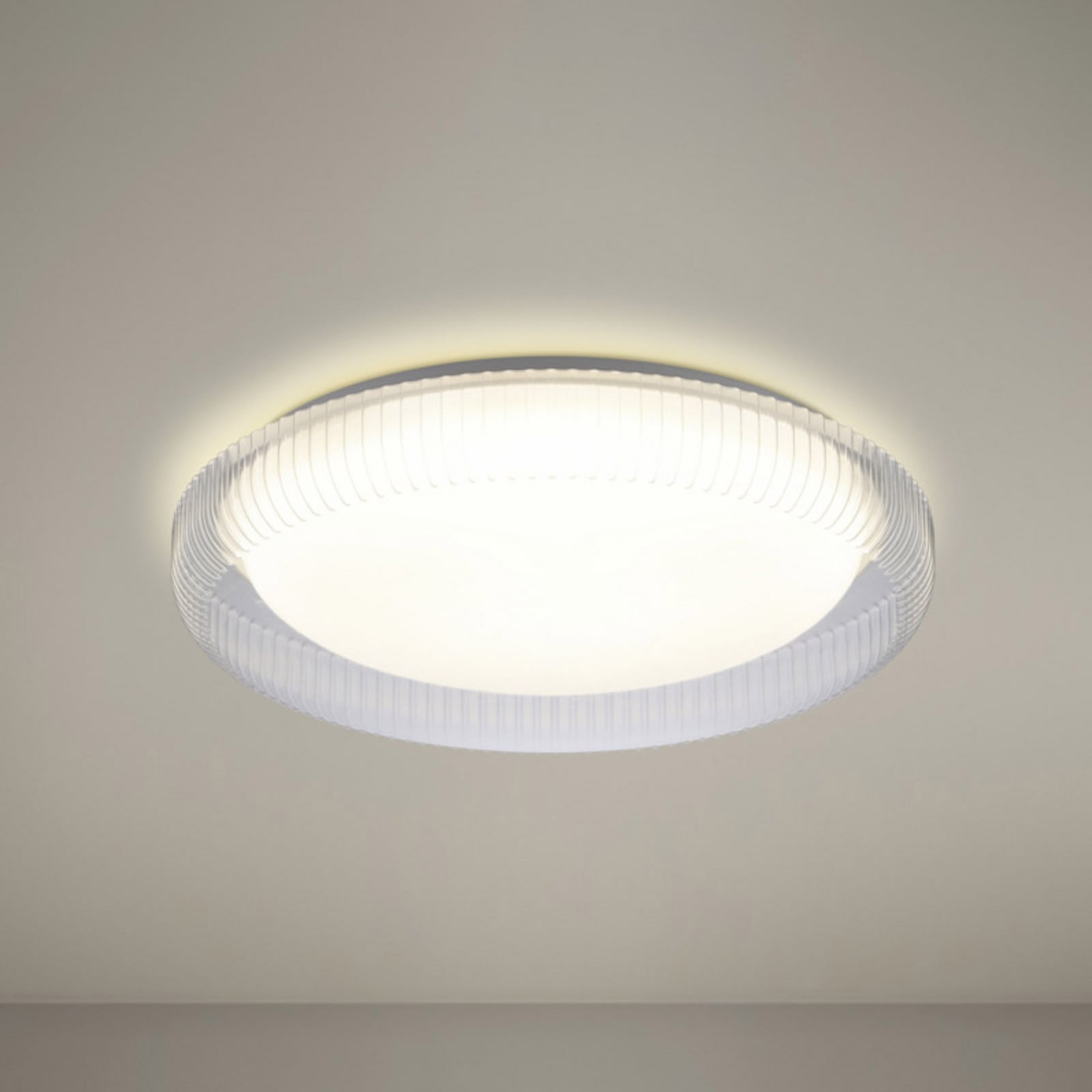Stropné LED svetlo EGLO MONTEDORO, číre/biele, Ø 40 cm, CCT Stropné LED svetlo EGLO MONTEDORO, číre/biele, Ø 40 cm, CCT