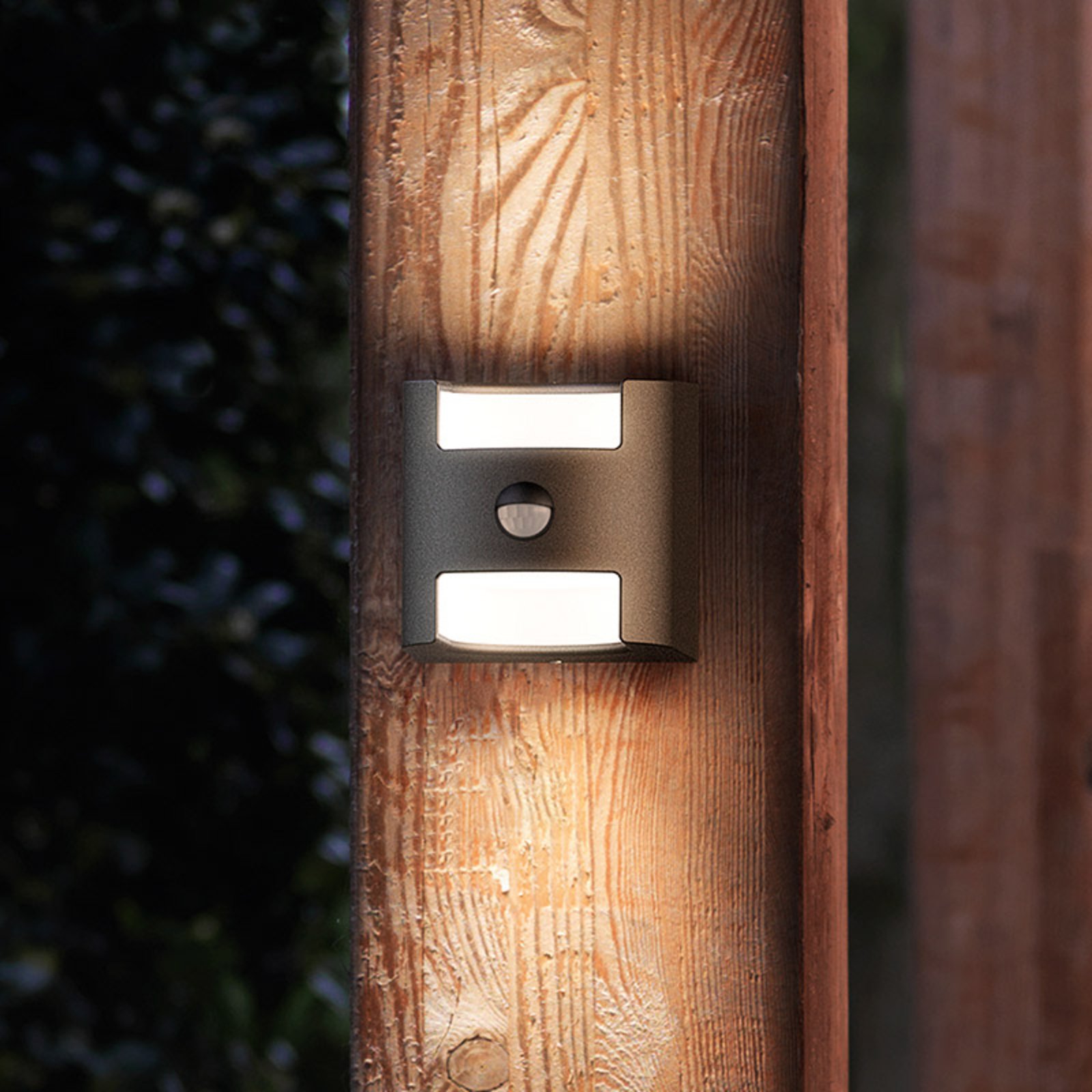 Grass - sensor wall lamp in anthracite with LED