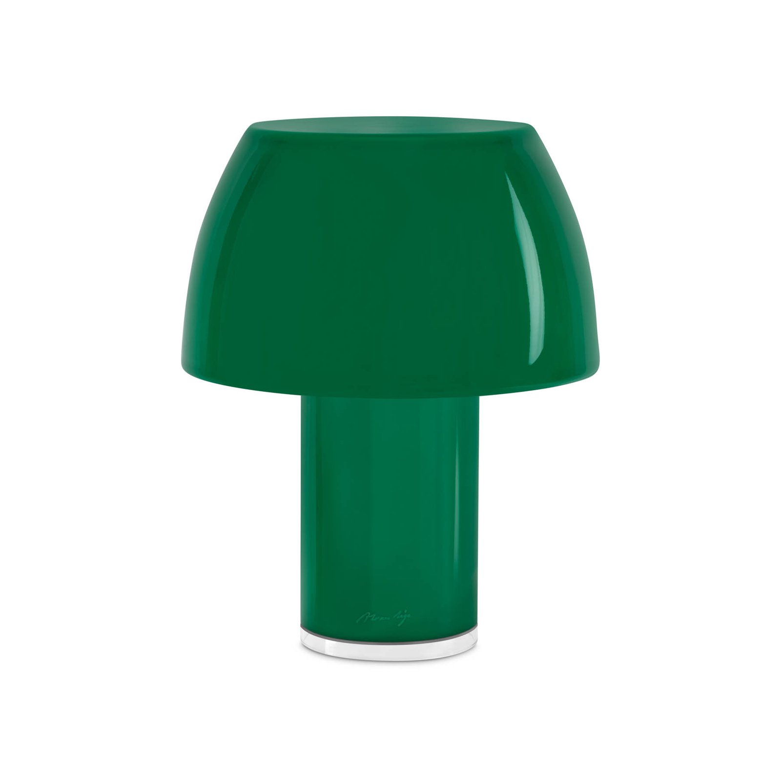 Nemo Lampada da tavolo LED Lorosae, verde, vetro, IP54, USB