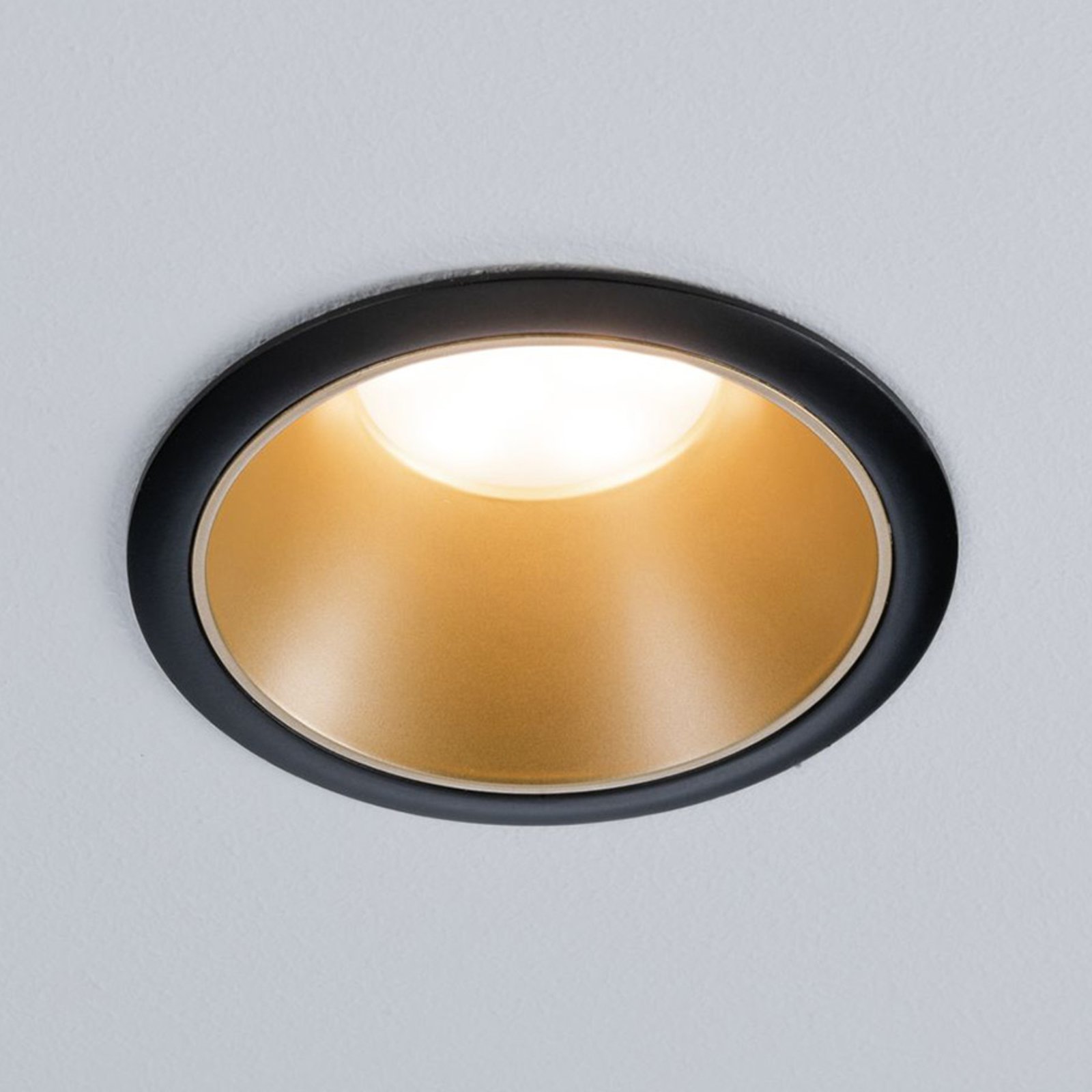 Cole LED spot, gold-black, set of 3 - Paulmann