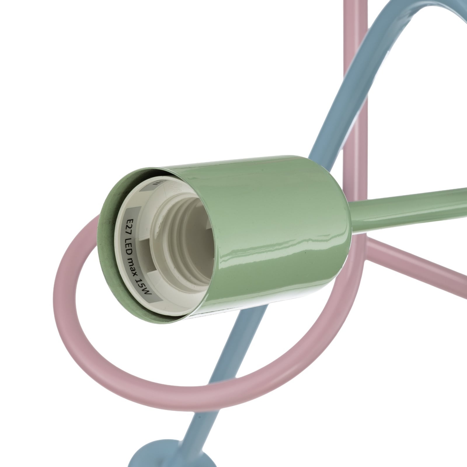 Oxford ceiling light, multicolour, metal, 3-bulb, E27