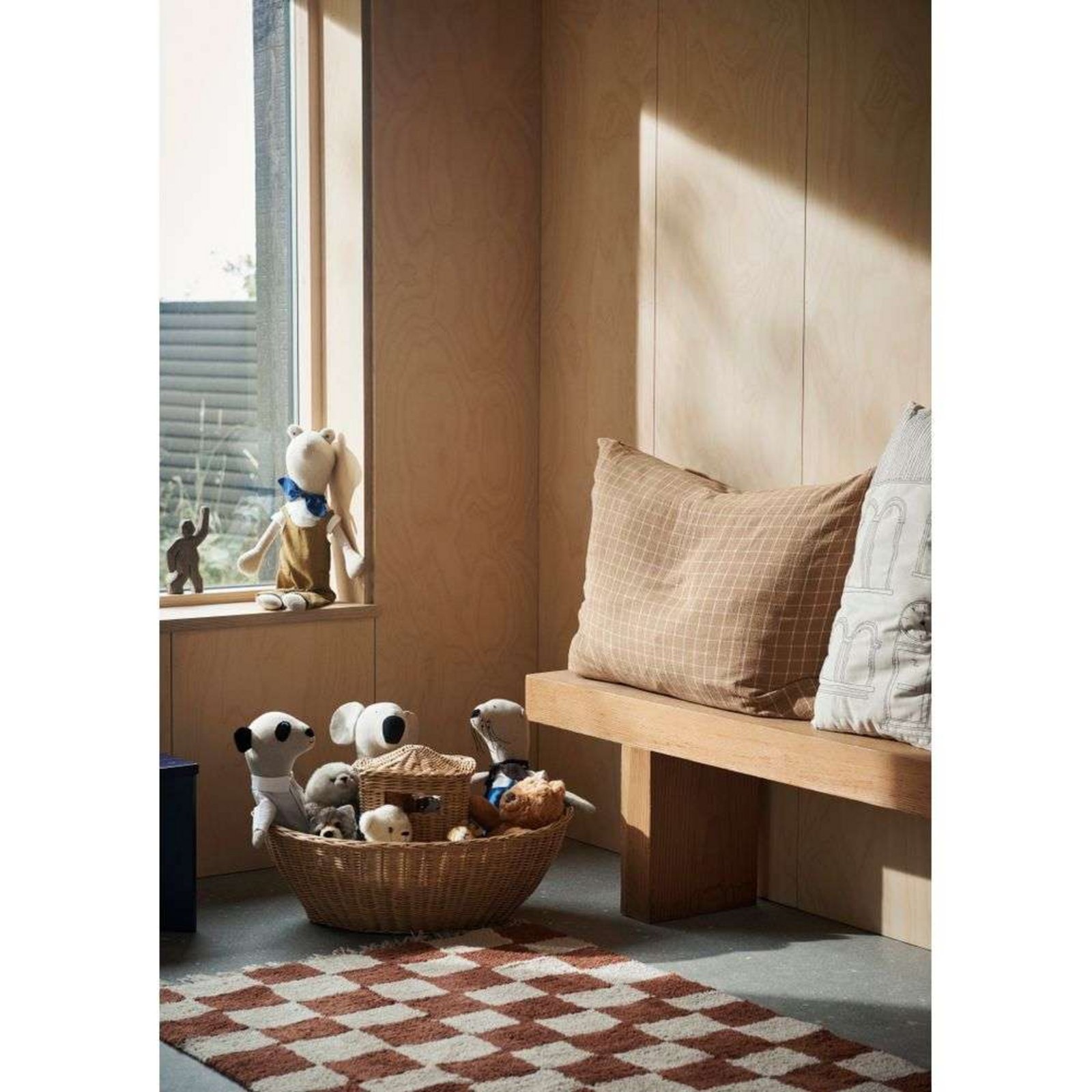 Mara Washable Rug Rust/Warm Sand - ferm LIVING