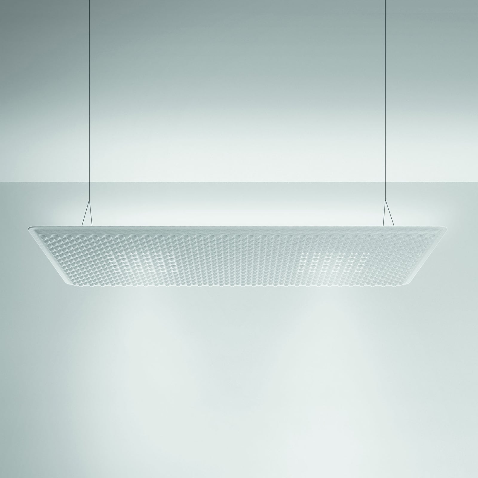 Eggboard Matrix Up/Down LED-Hängeleuchte, weiß, 160 cm, 3.000 K - Artemide