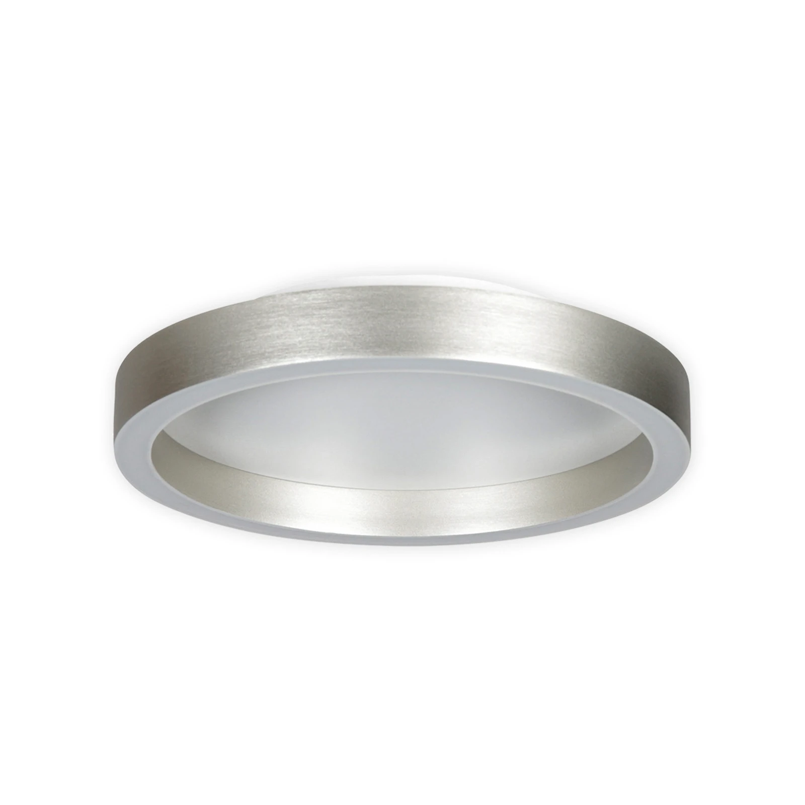 LED plafondlamp Ringlux staalgrijs, Ø 30 cm, metaal, 2.700 K
