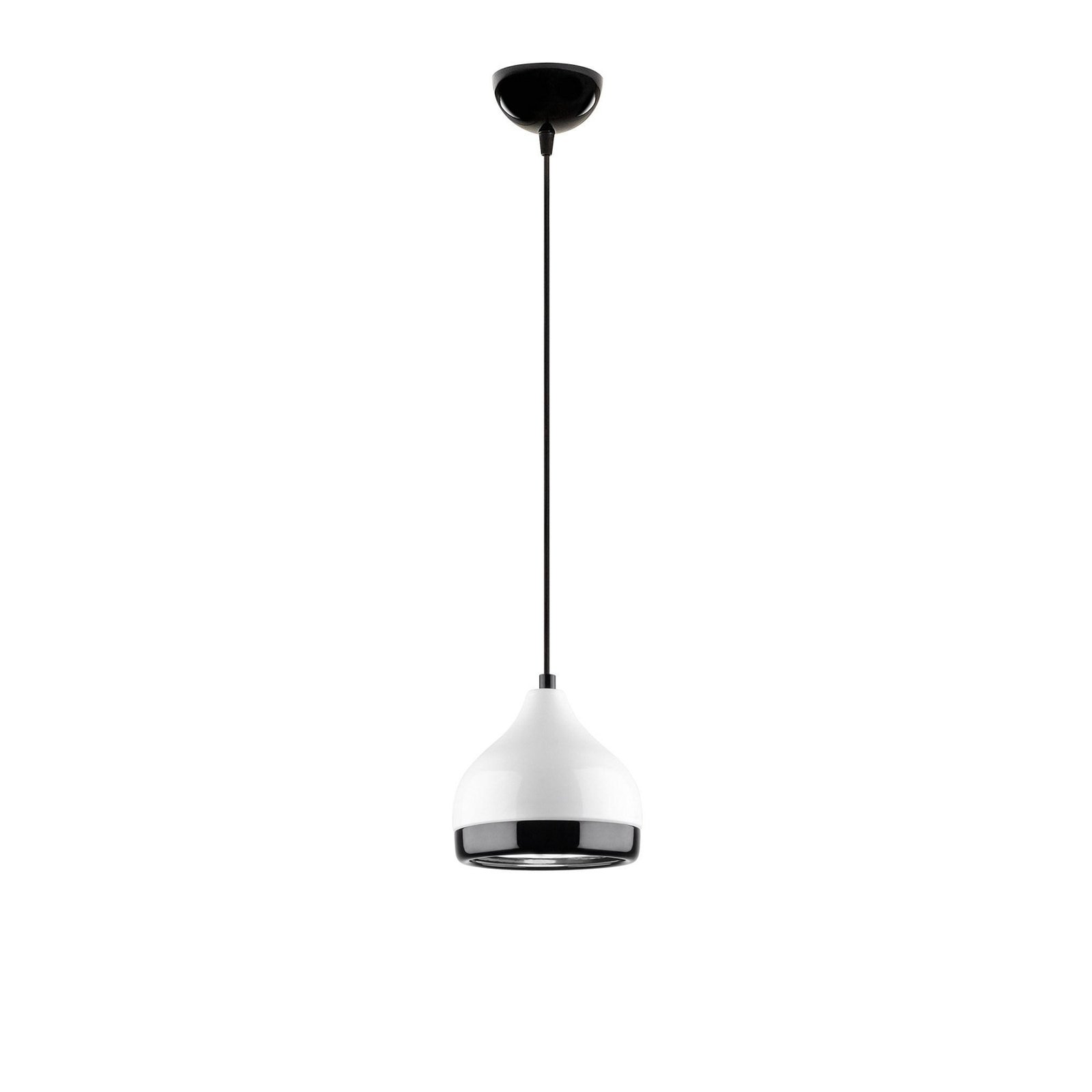 Yildo 6868 hanglamp, wit/zwart, metaal, 1-lamp