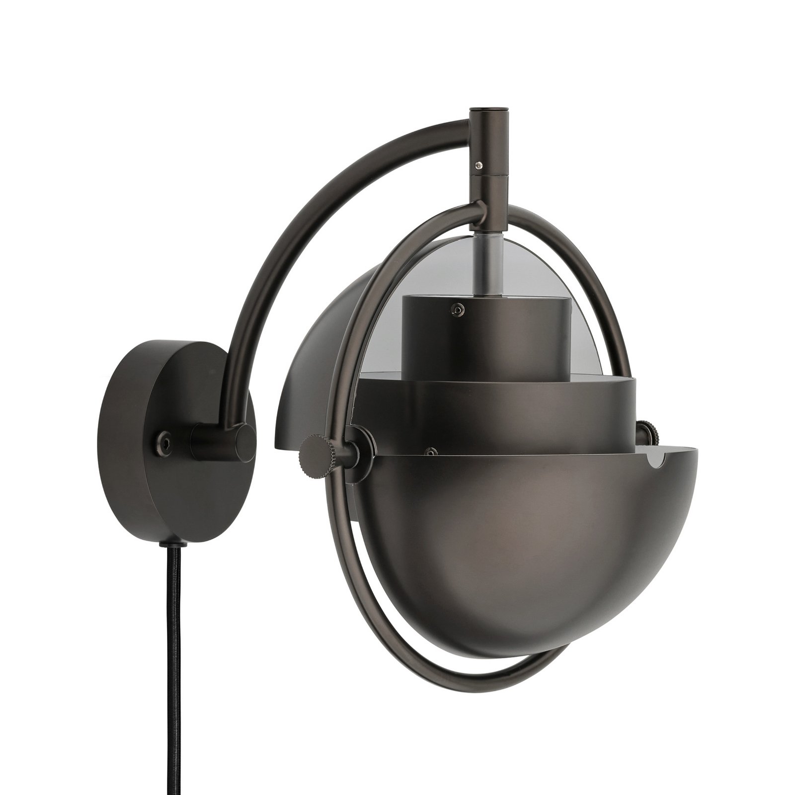 Multi-Line Wandleuchte schwarz-messingfarben Metall G9 - GUBI