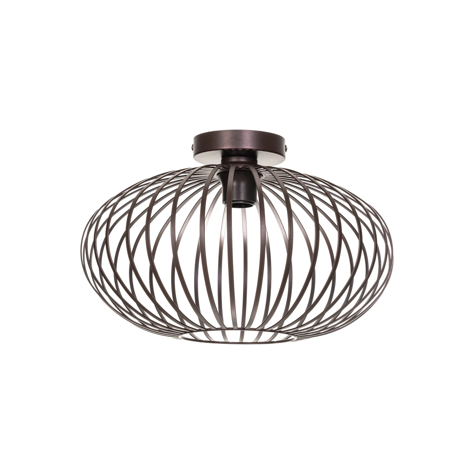 Lindby Nahele laevalgusti, pruun, metall, Ø 40 cm, E27