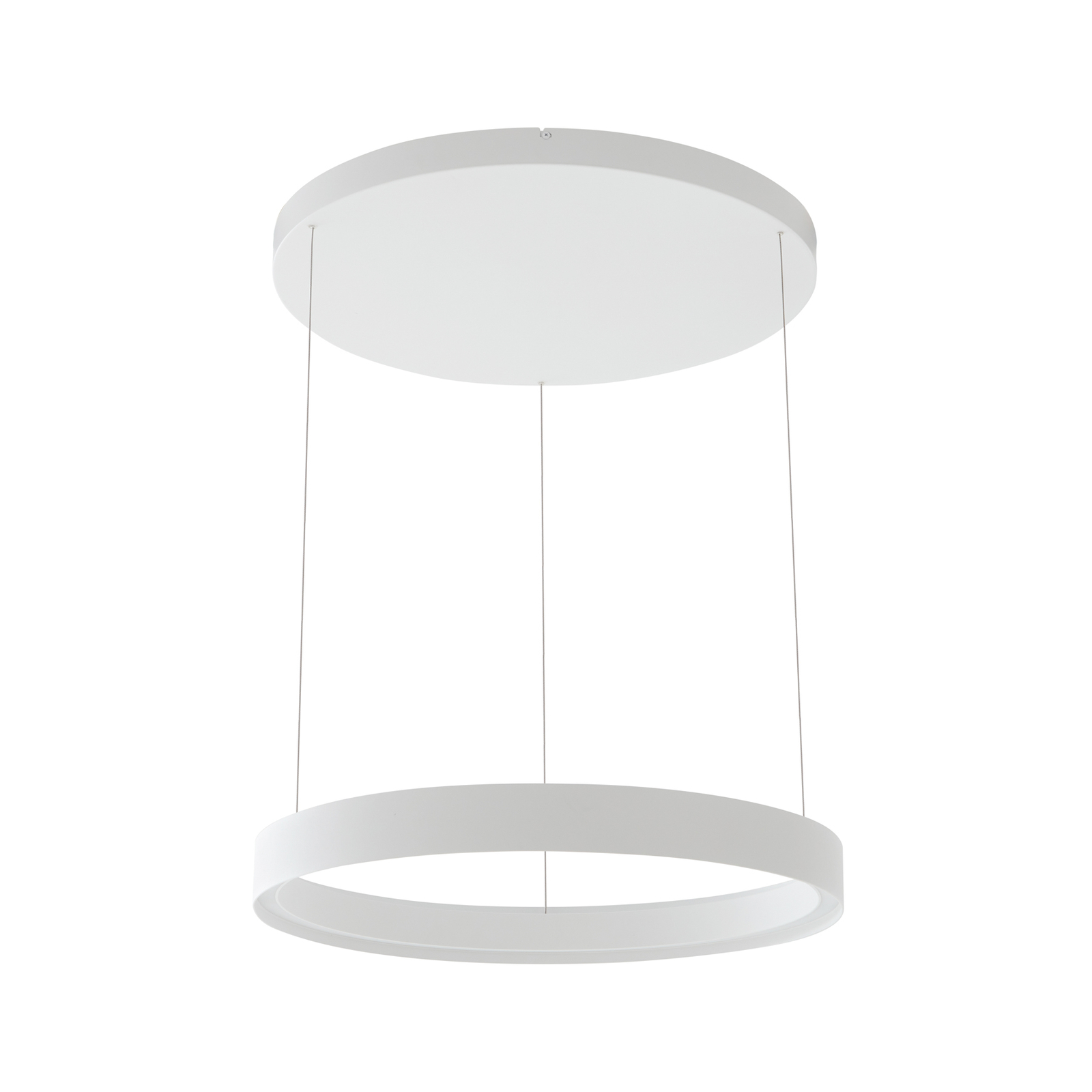 Lucande hanglamp Philine, 60 cm, wit, ijzer
