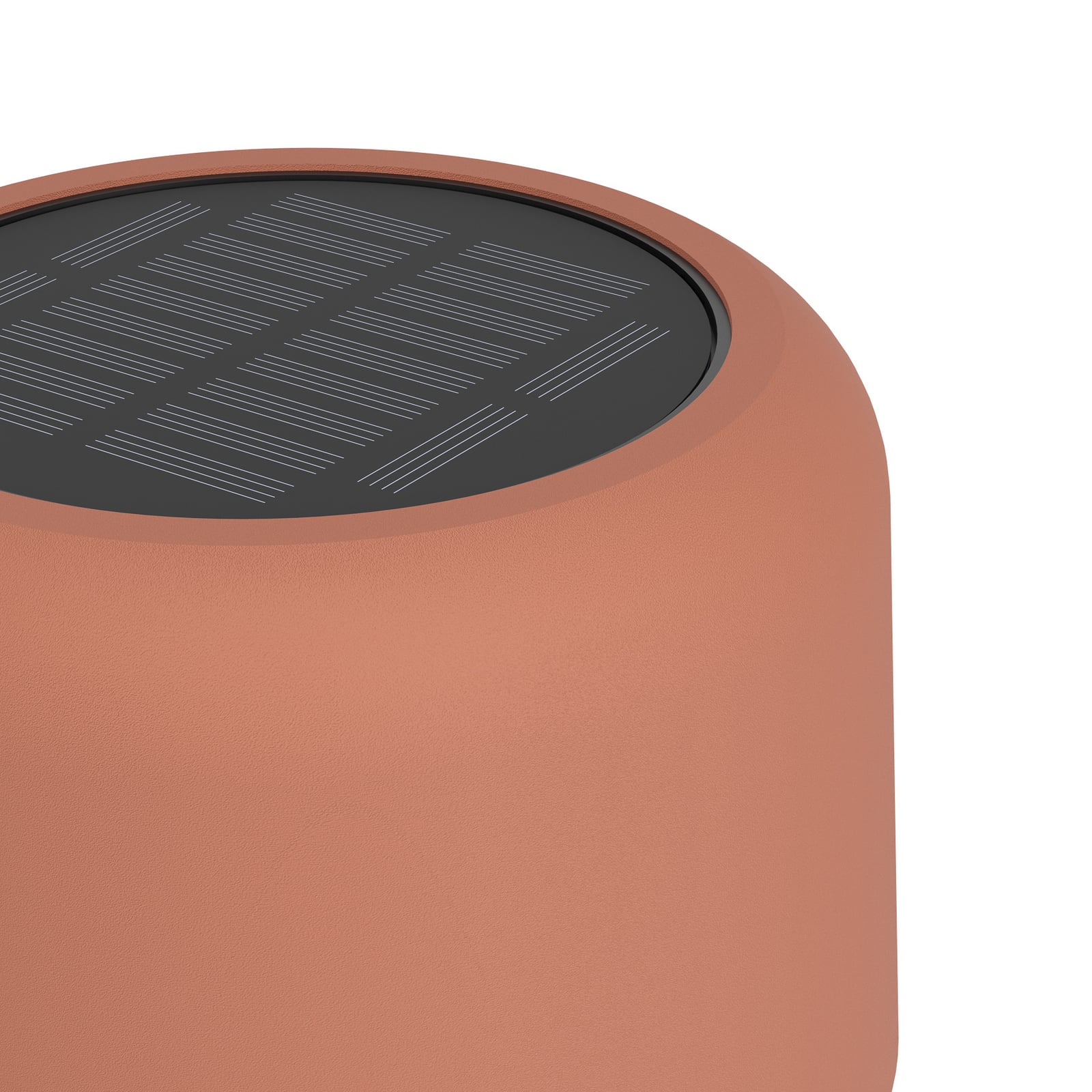 Päikesepaneeliga LED-terrassilamp oranž, kõrgus 120 cm