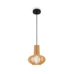 Maytoni Roots pendant light, Ø 25 cm, height 29 cm, beige, wood