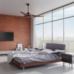 LED ceiling fan Jade, quiet, Ø 152 cm, 60 W