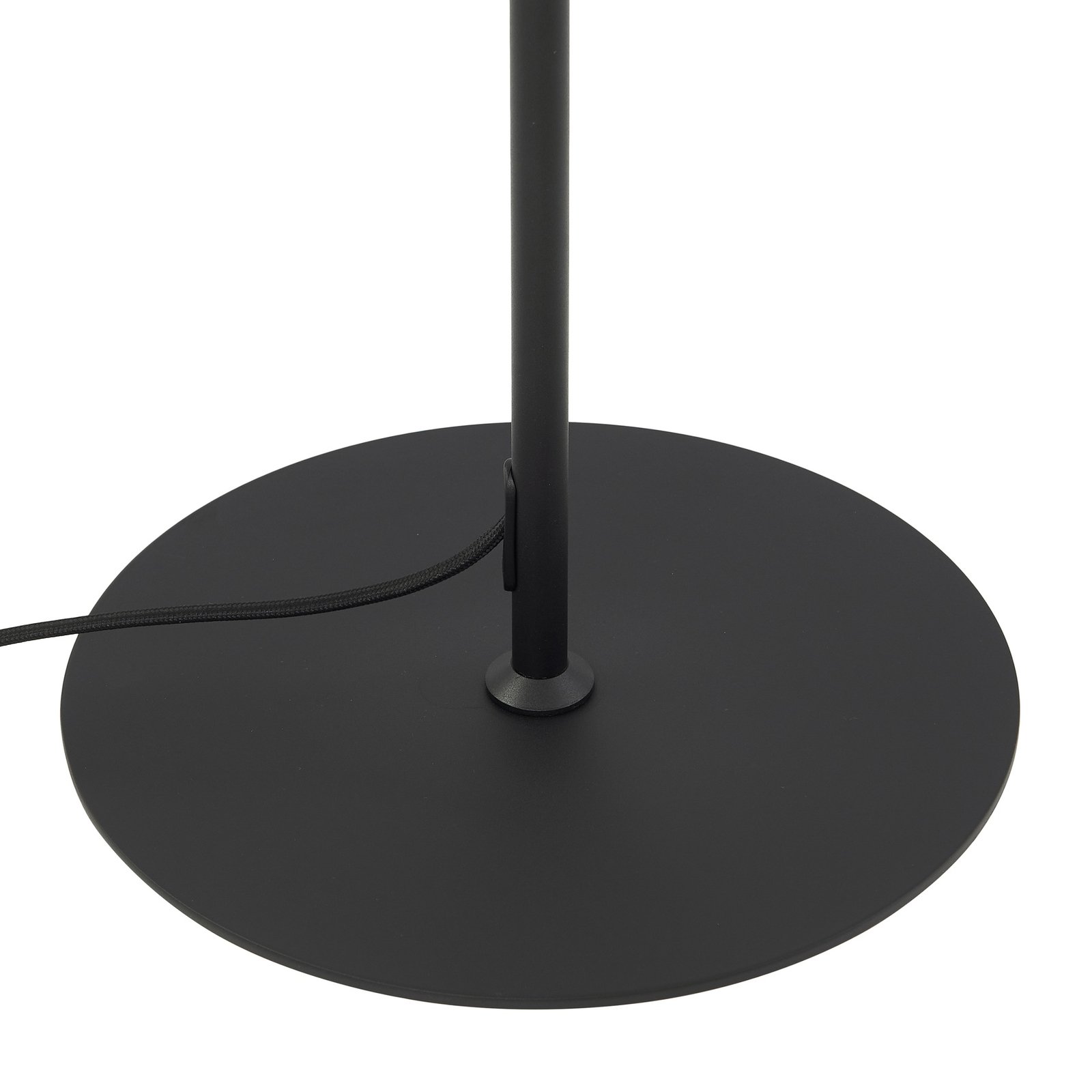 Lindby gulvlampe Edion, sort, metal