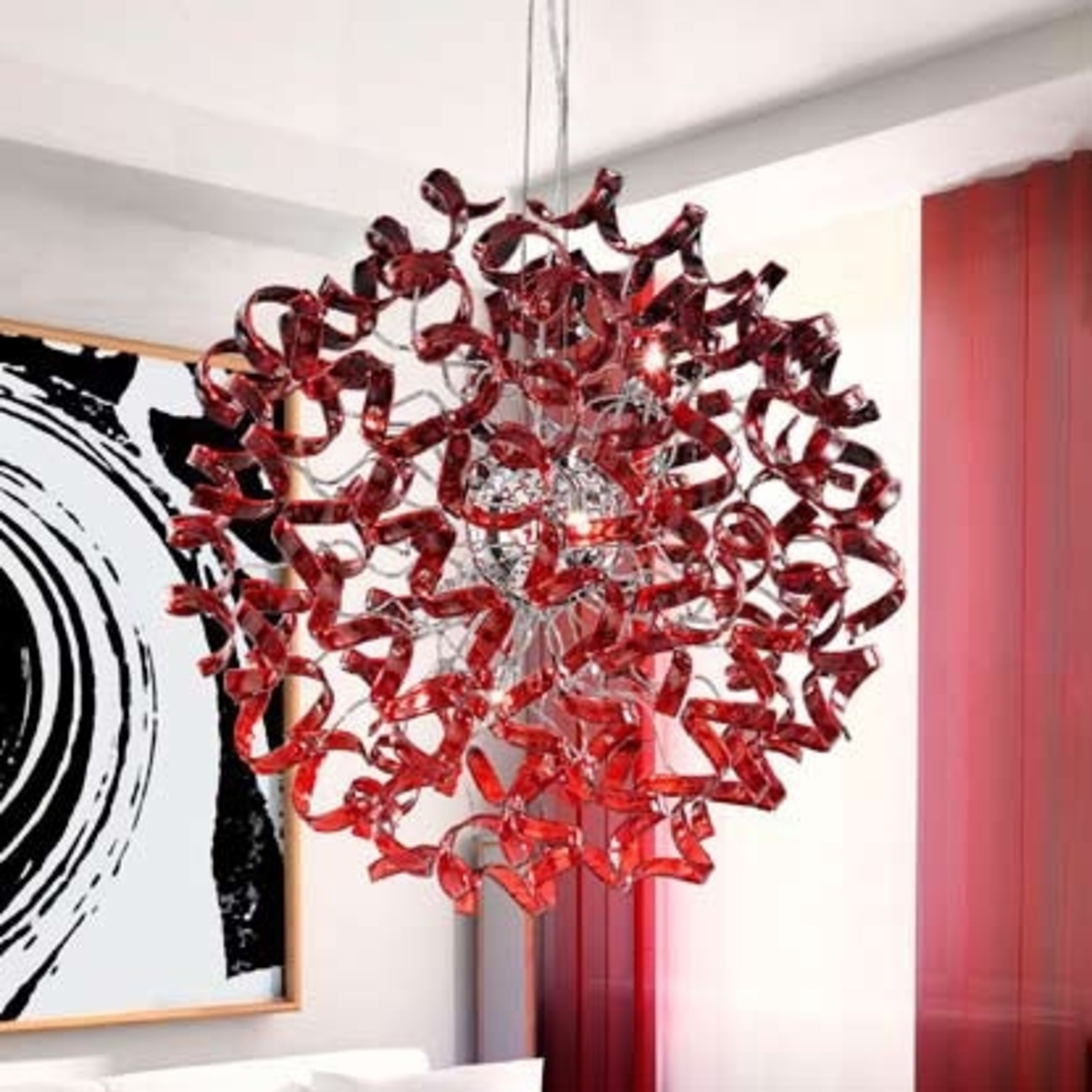 Függő lámpa Cseresznye gömb alakú Ø 80 cm