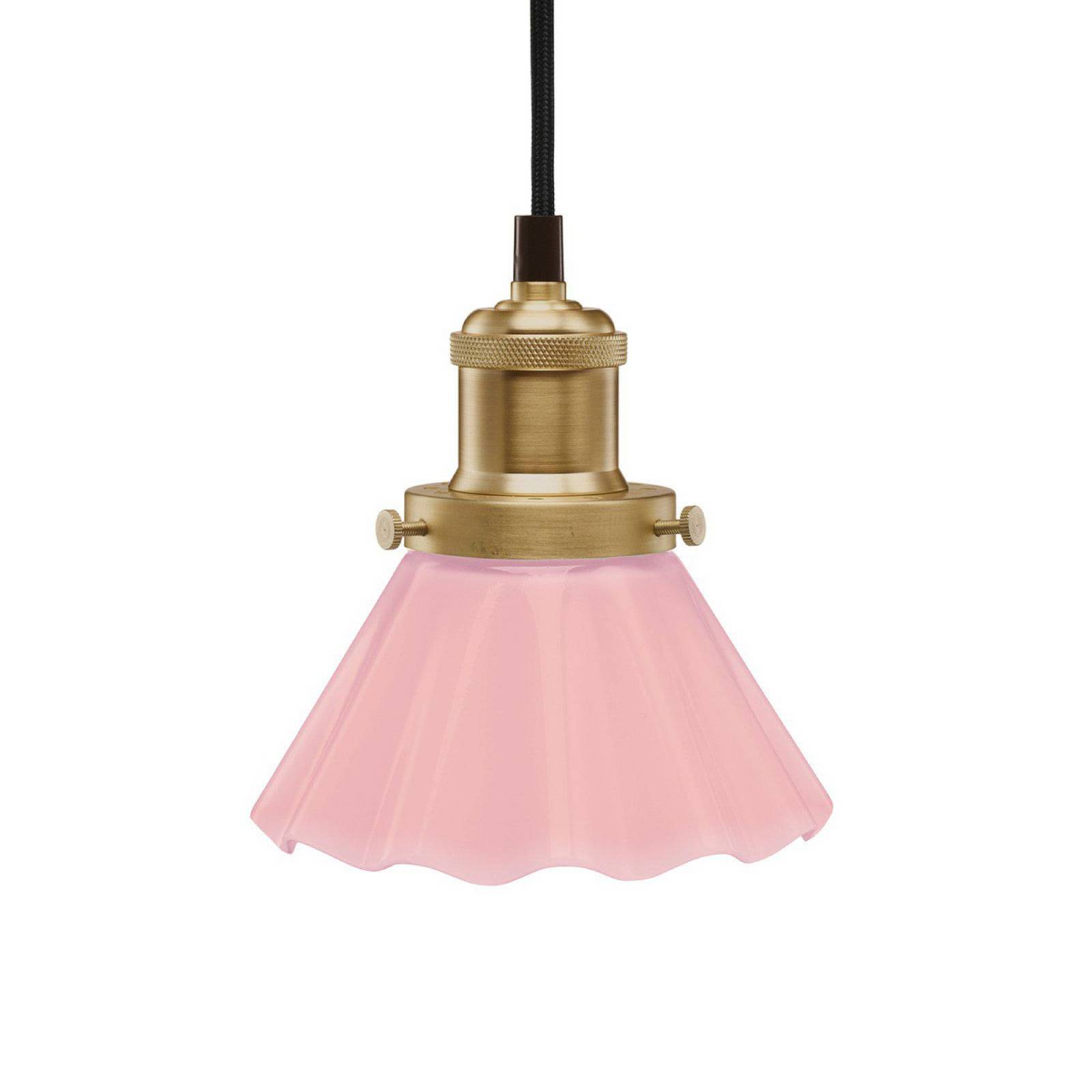 PR Home Lampa wisząca August, Ø 15 cm, różowa, wtyczka