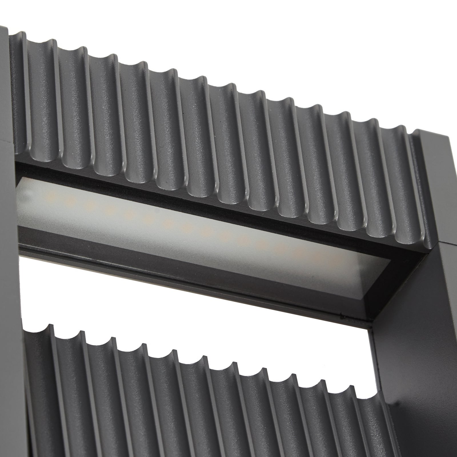 Candeeiro pilar LED Tavion, antracite, IP65, 40 cm - Lucande