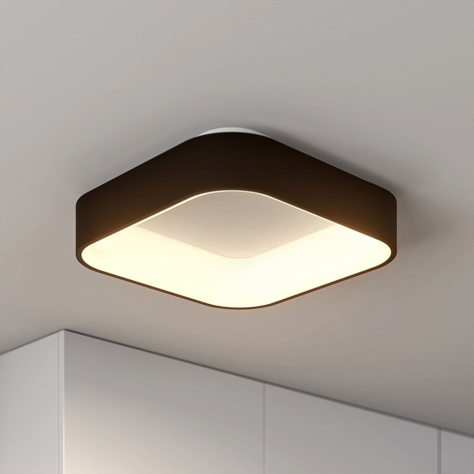 Arcchio Aleksi plafonnier LED, 45 cm, angulaire