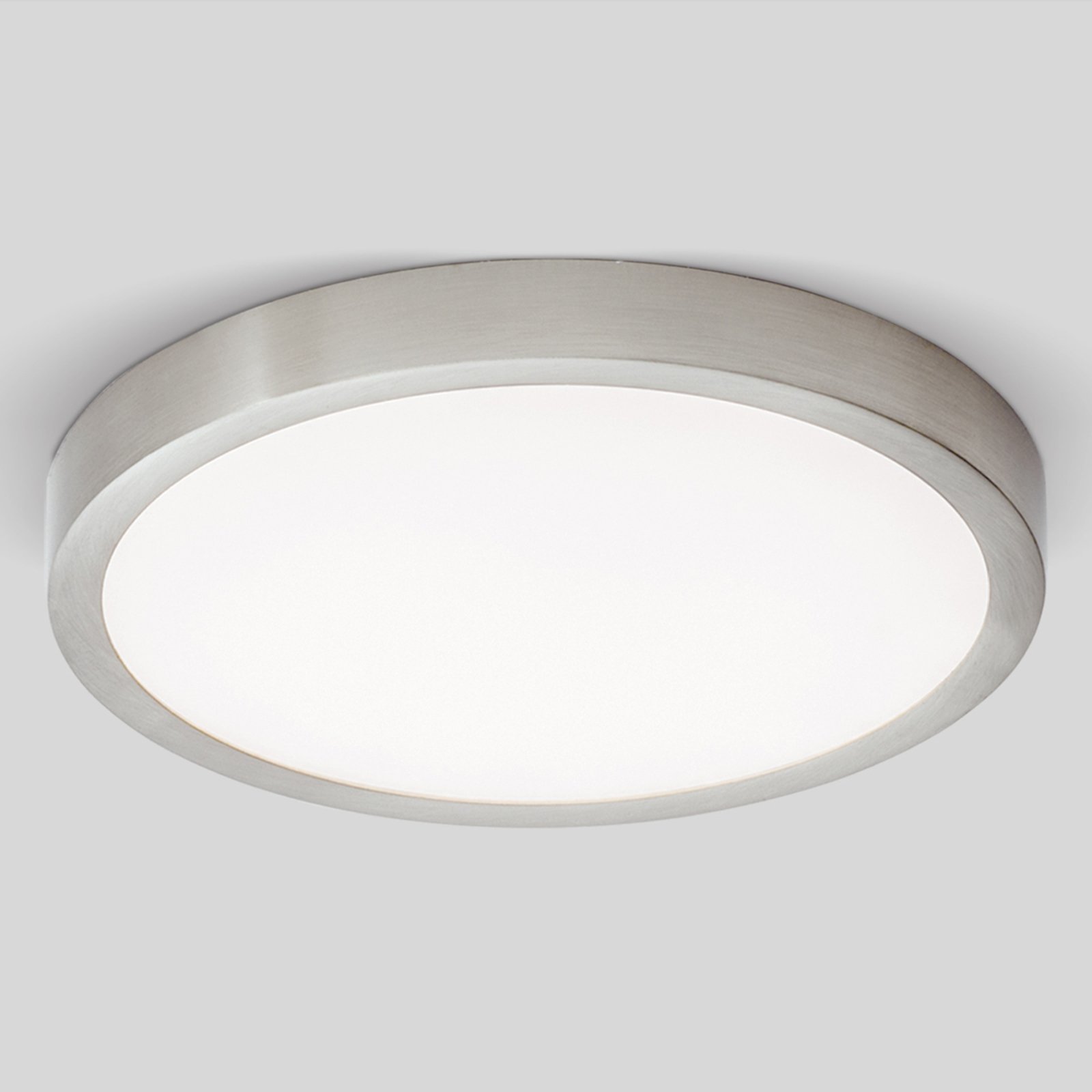 LED stropní světlo Vika, kulaté, titan mat, Ø 23cm