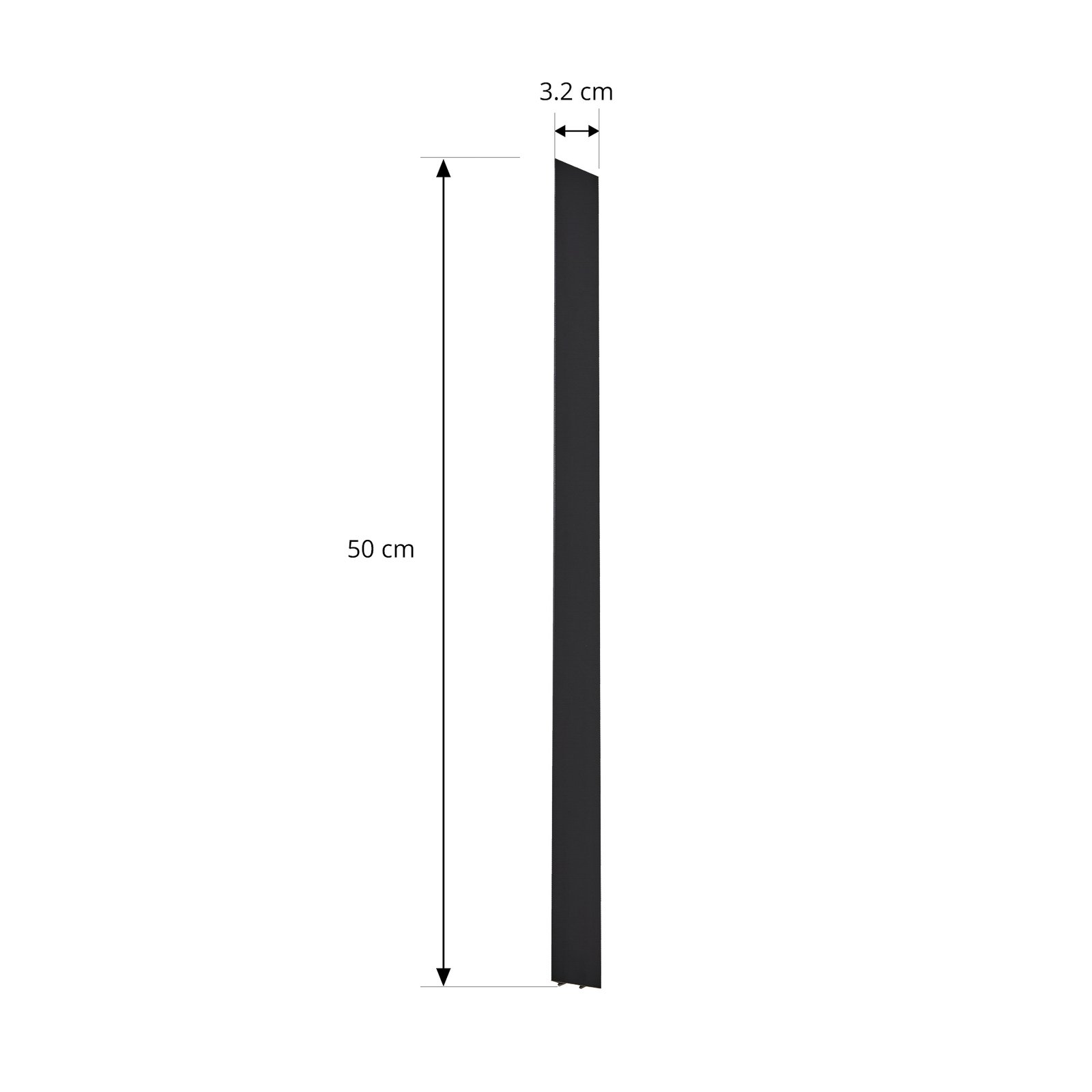 Linaro Cover 50 cm Schwarz - Lindby