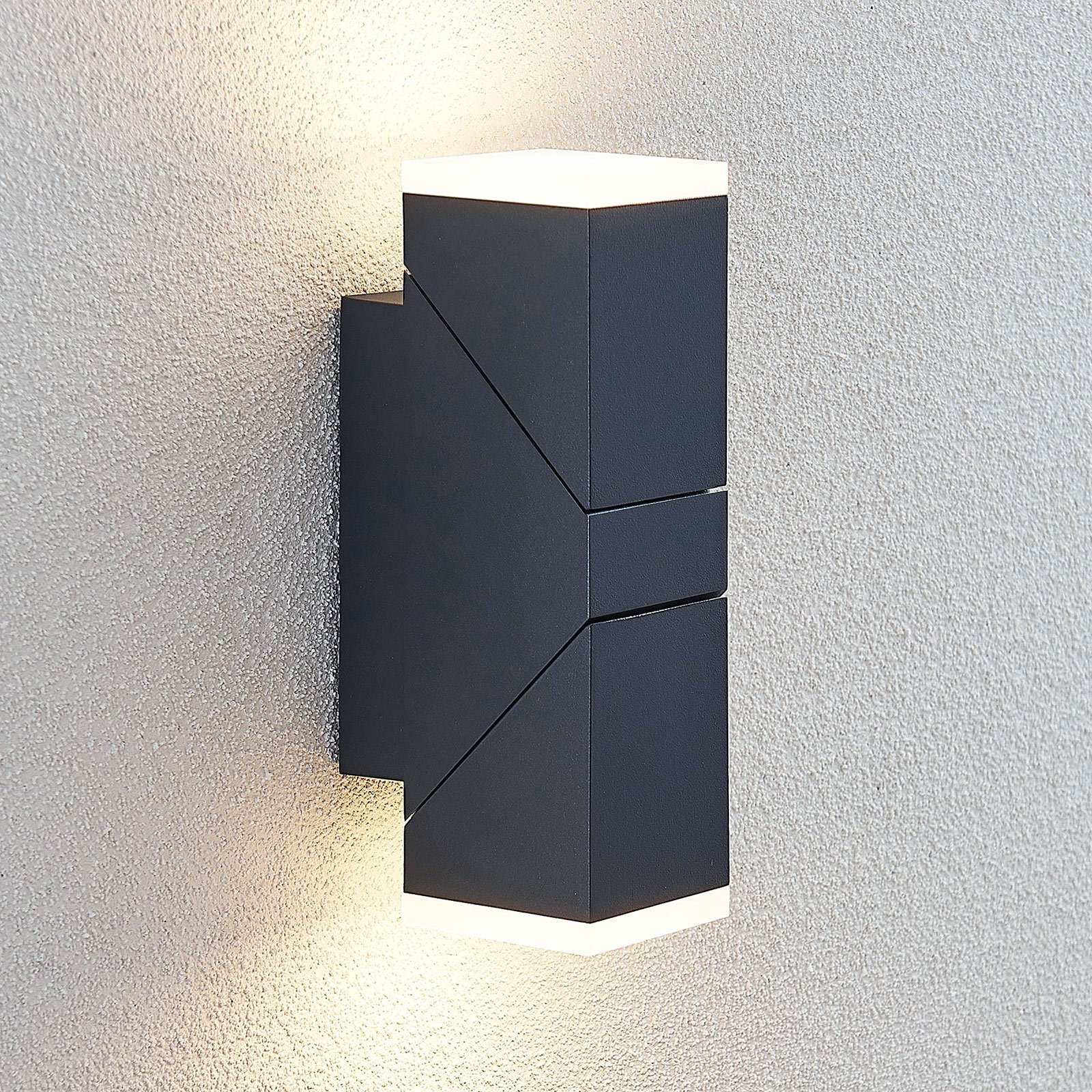 Sally Up/Down LED Außenwandleuchte Grey - Lindby