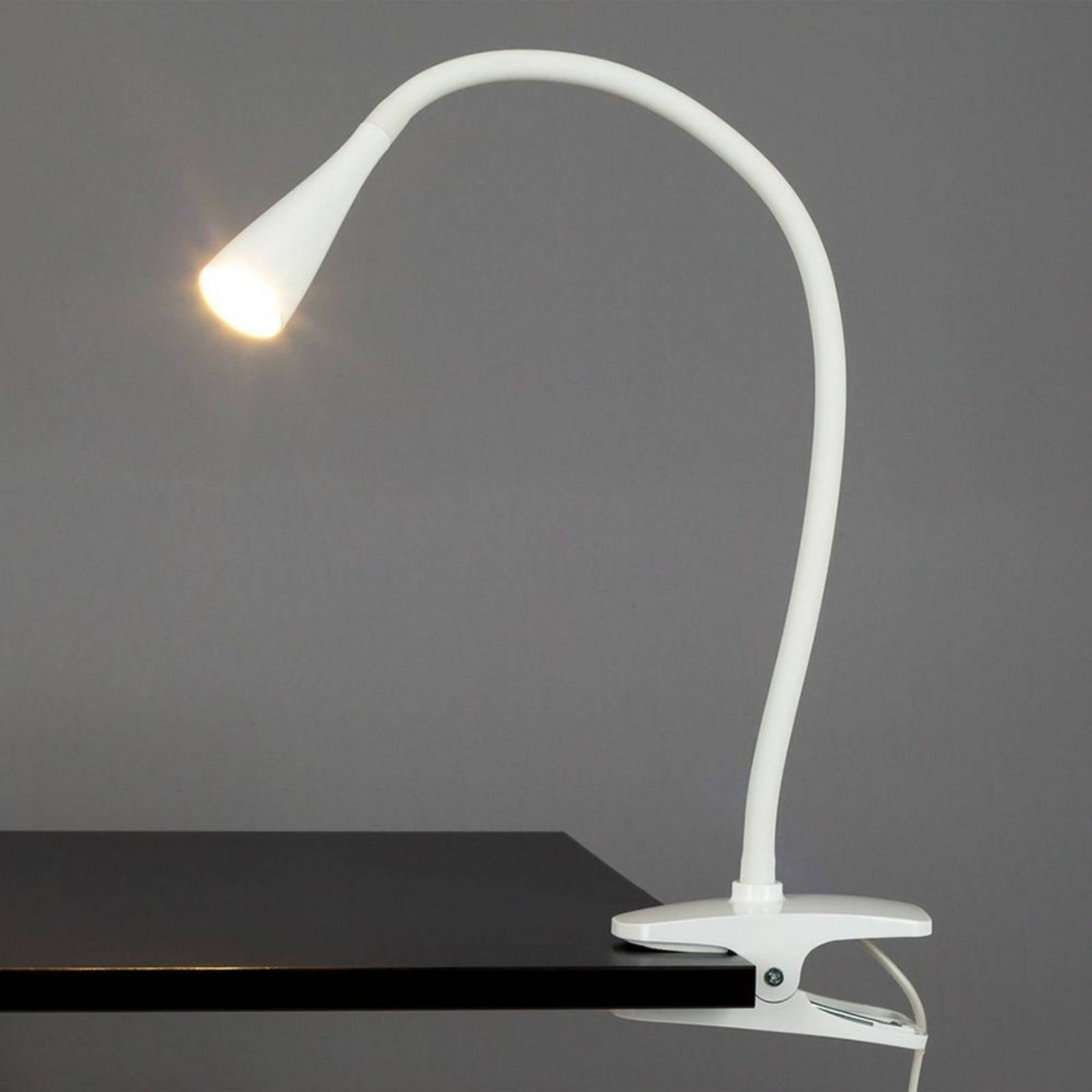 Baris LED Lampada con Morsetto White - Lindby