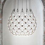 Luceplan Mesh hanging light Ø 100 cm wireless 2 m